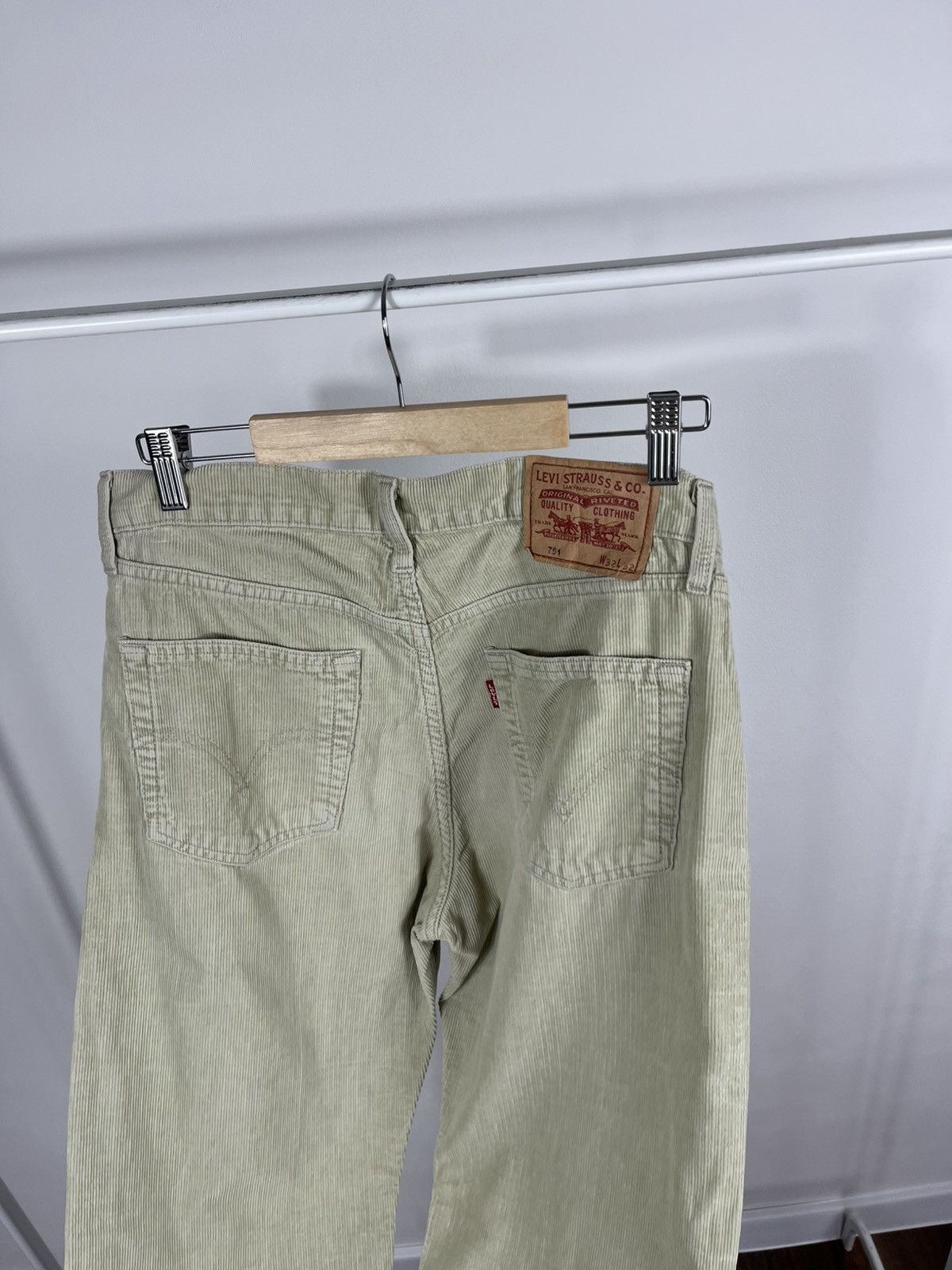 Levi's Levi’s 751 Vintage Corduroy Pants Beige Straight Fit W32 L32 Size US 32 / EU 48 - 7 Thumbnail