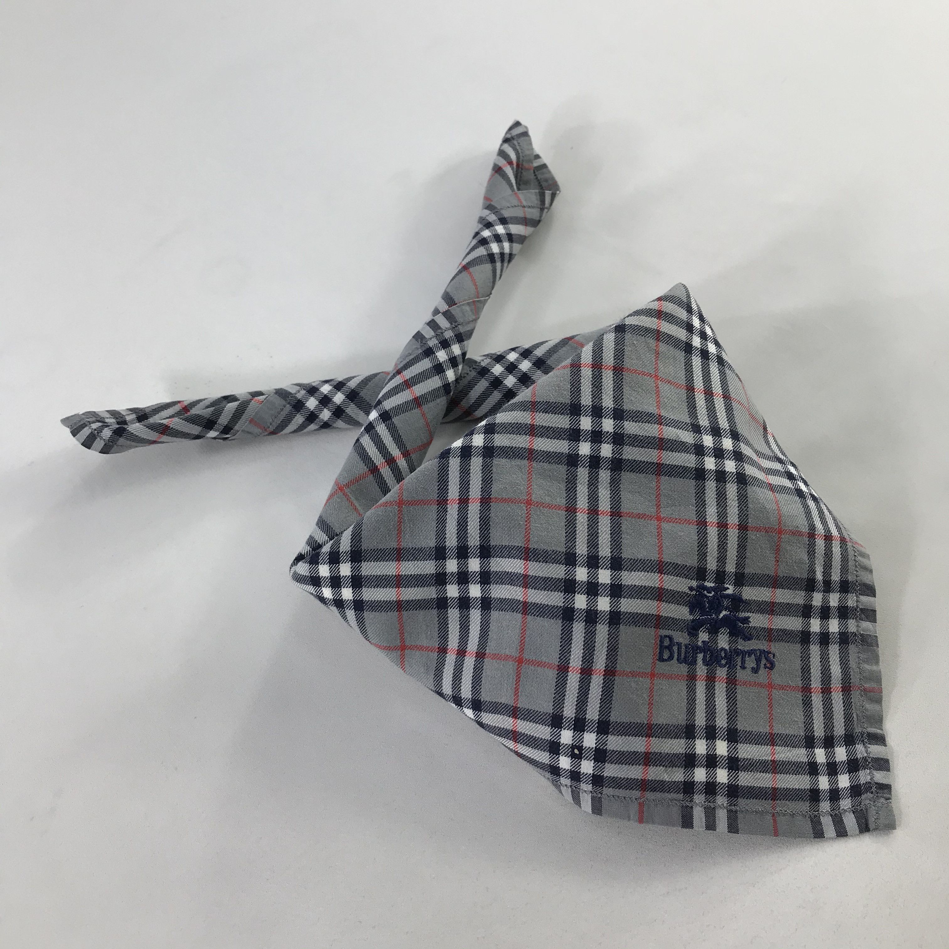 Burberry × Vintage Burberry Bandana / Handkerchief / Neckerchief - S1041 Size ONE SIZE - 4 Thumbnail