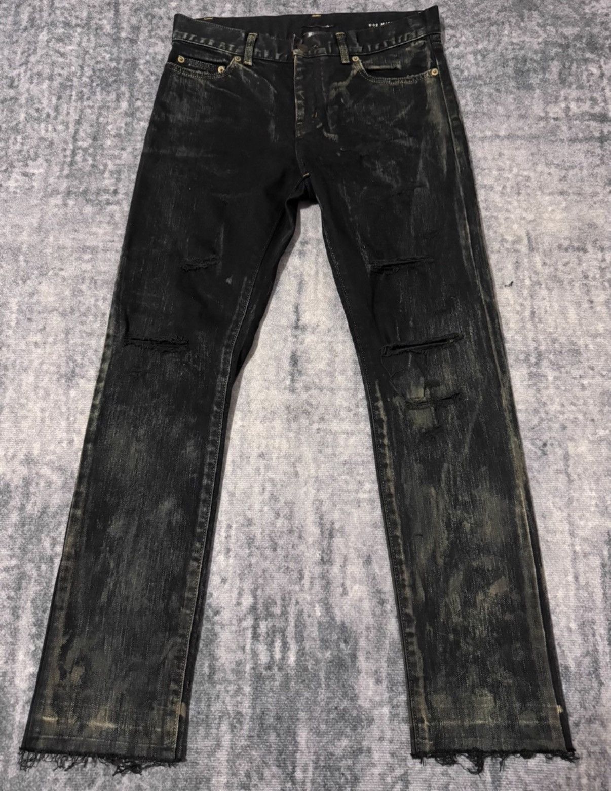 Hedi Slimane × Saint Laurent Paris SS16 Saint Laurent Distressed 