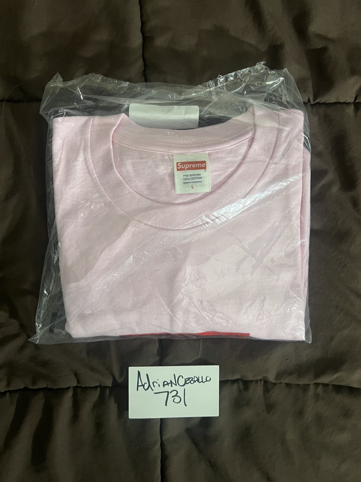 Supreme Supreme Arabic Box Logo Tee “Pink” Size US L / EU 52-54 / 3 - 3 Thumbnail