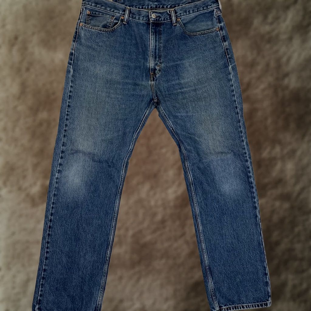 Levi's VINTAGE Levi’s 505 Jeans Blue Denim 40x34 Medium Wash 90s USA Levi's 500 Series Mens Straight 5-Pocket Design Size US 40 / EU 56 - 1 Thumbnail