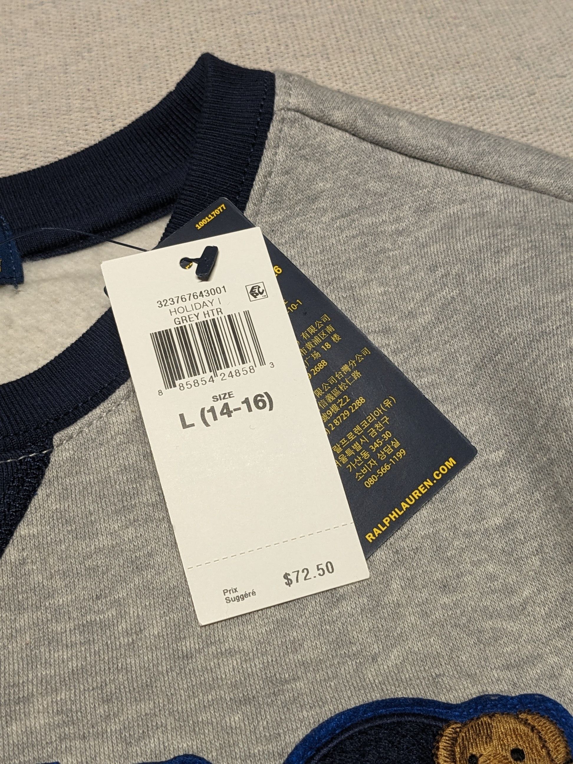 Polo Ralph Lauren Polo Spellout Embroidered Crewneck Sweater boys L men's S Size US S / EU 44-46 / 1 - 7 Thumbnail