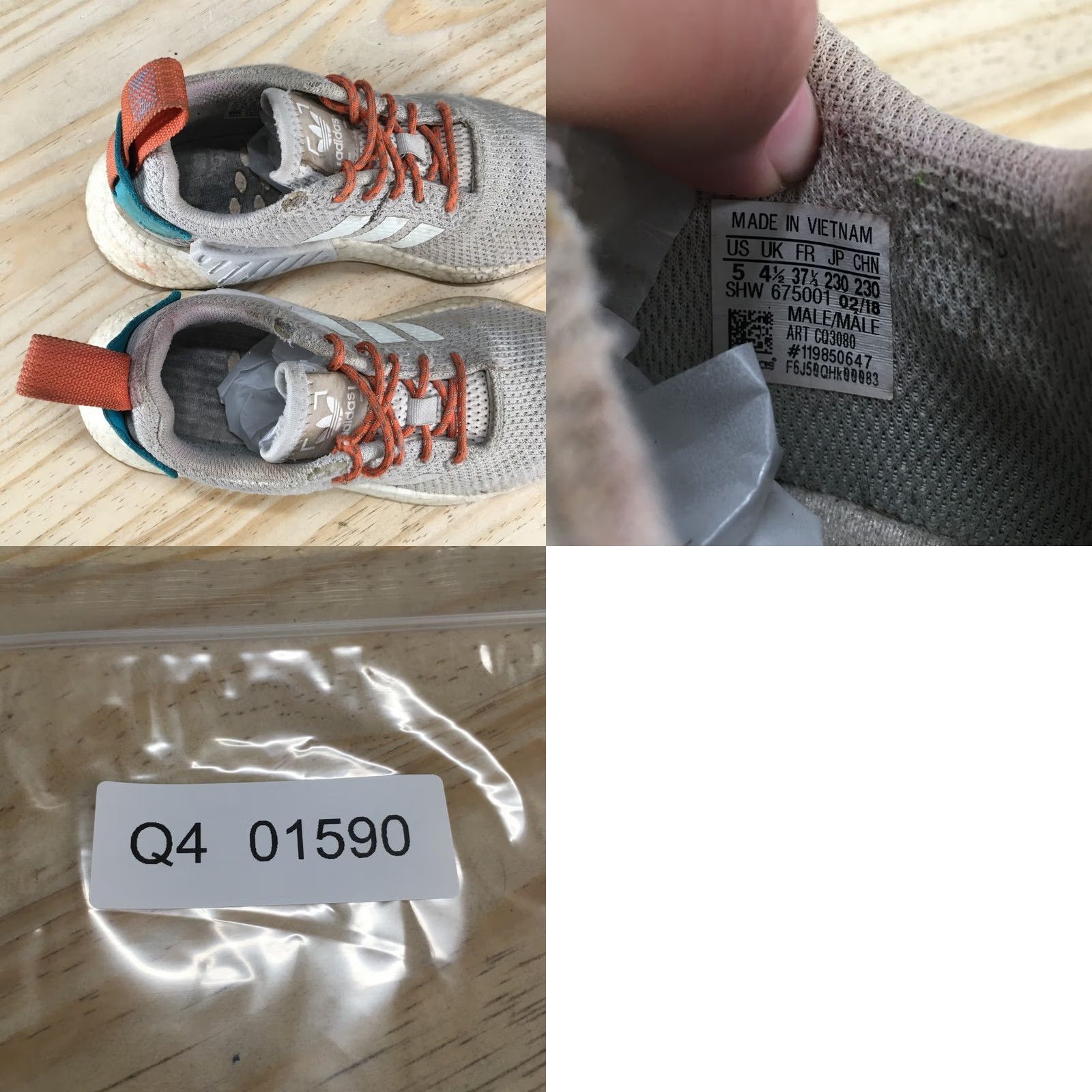 Adidas Adidas NMD Runner Sneaker Mens 5 Low Top White Summer CQ3080 Athletic Boost R2 Size US 5 / EU 37 - 10 Thumbnail