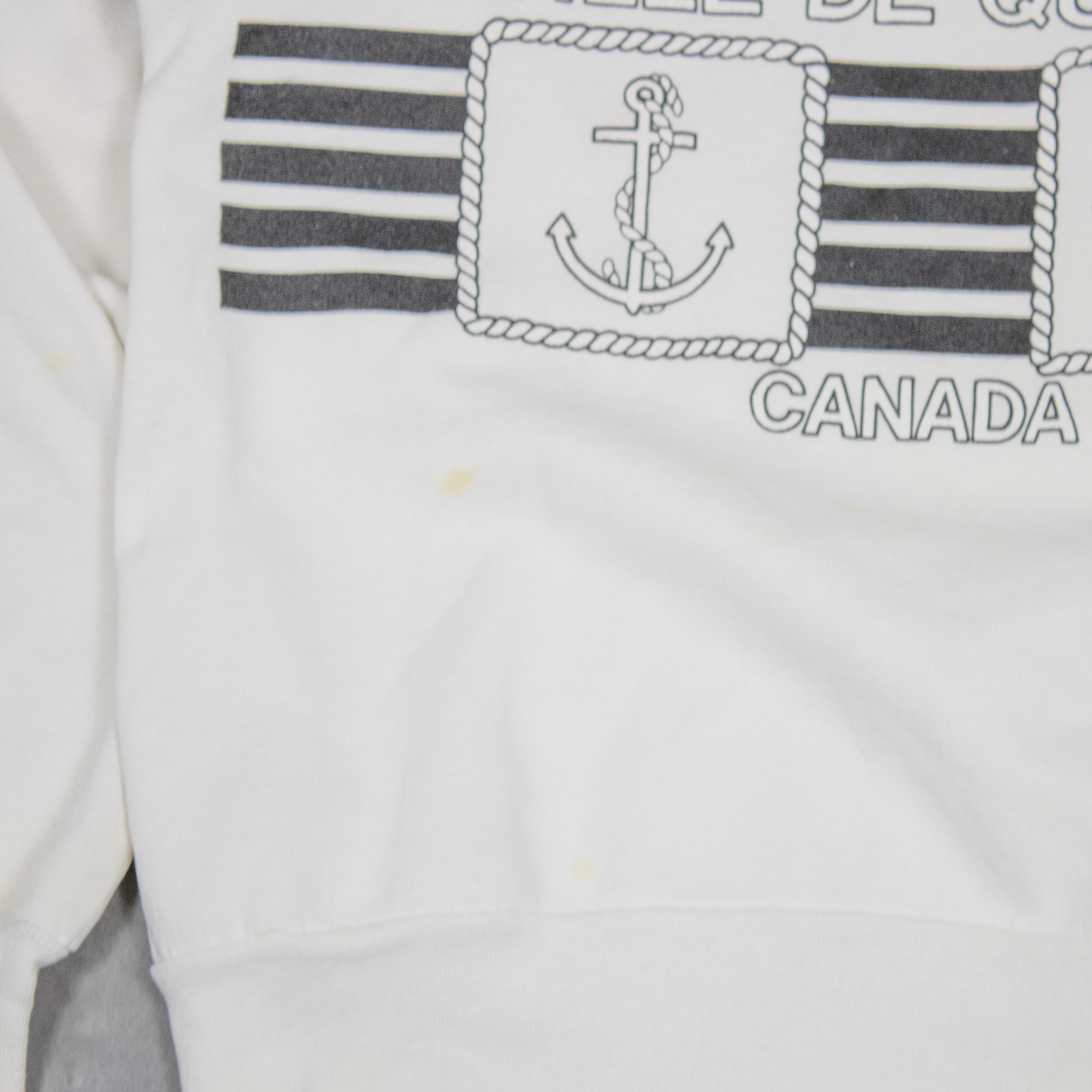 Vintage Vintage 1980's Ville De Quebec Half Zip Grey Sweater Size US L / EU 52-54 / 3 - 6 Thumbnail