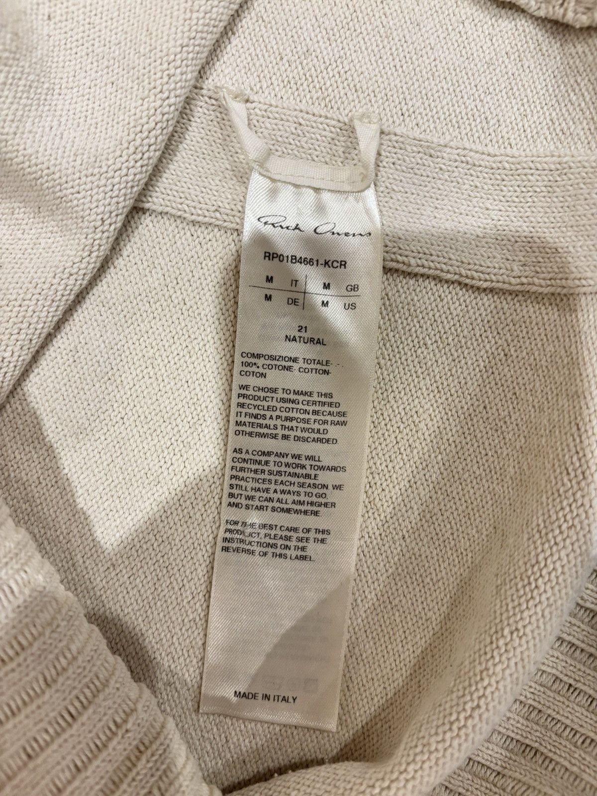 Rick Owens Rick Owens SS22 FOGACHINE Knit Flared Sleeve Knit Hoodie Size M / US 6-8 / IT 42-44 - 6 Thumbnail