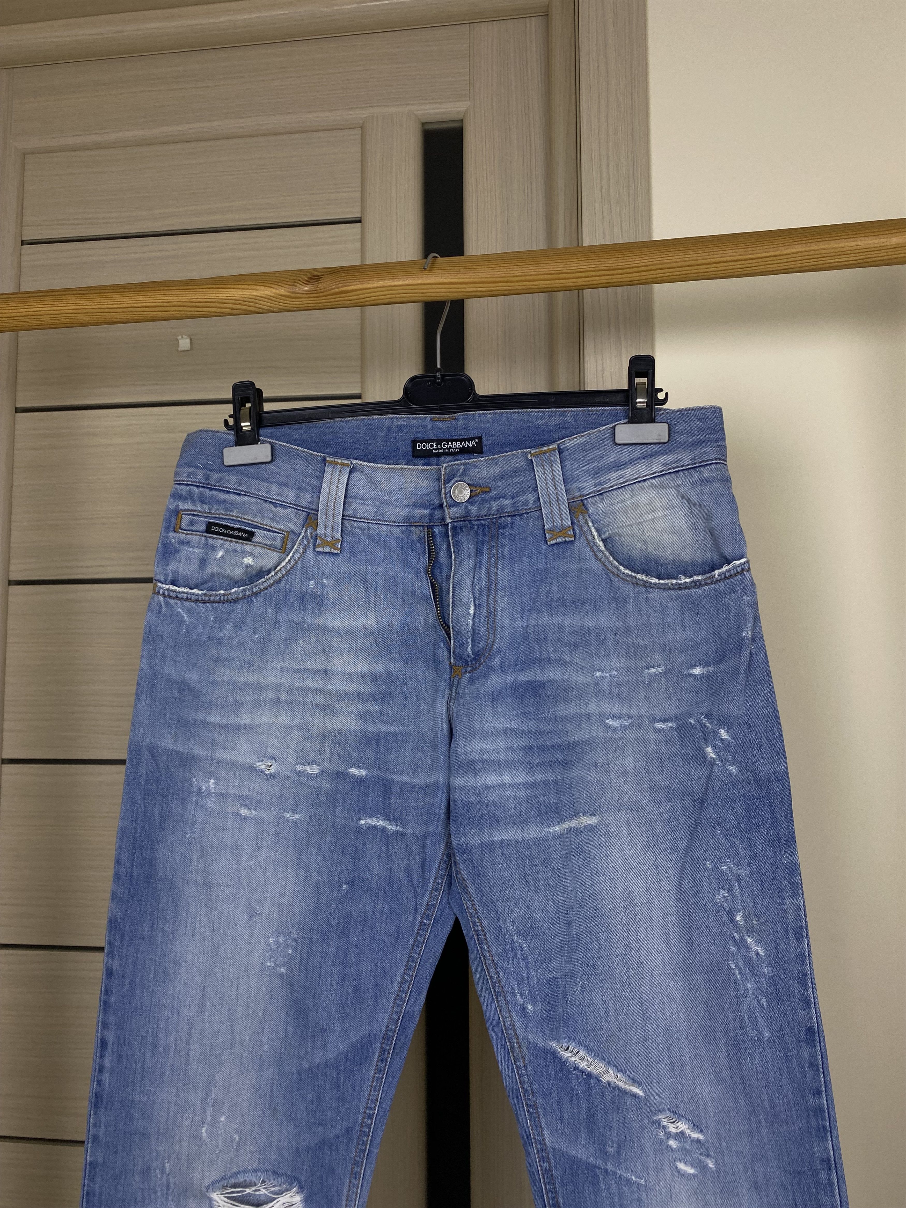 Dolce & Gabbana Dolce Gabbana marina yachting distressed washed jeans Size US 32 / EU 48 - 4 Thumbnail