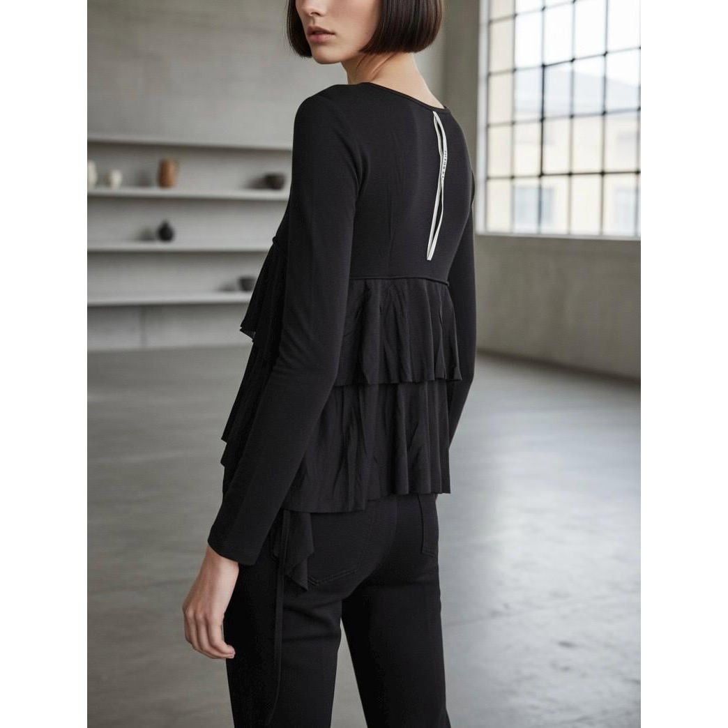 Cop Copine The Cop Copine Neutral Long Laces Top Size ONE SIZE - 4 Thumbnail