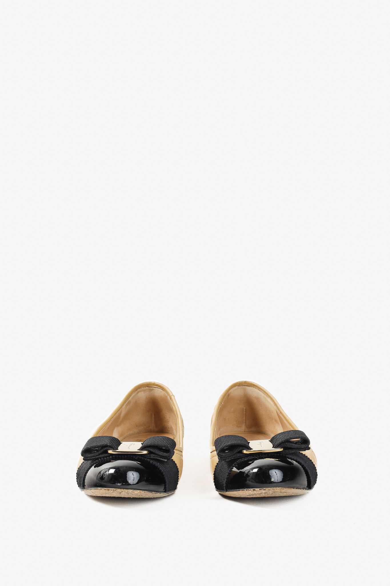 Salvatore Ferragamo Salvatore Ferragamo Varina Q Quilted Leather Bow Flat Size US 7 / IT 37 - 2 Thumbnail