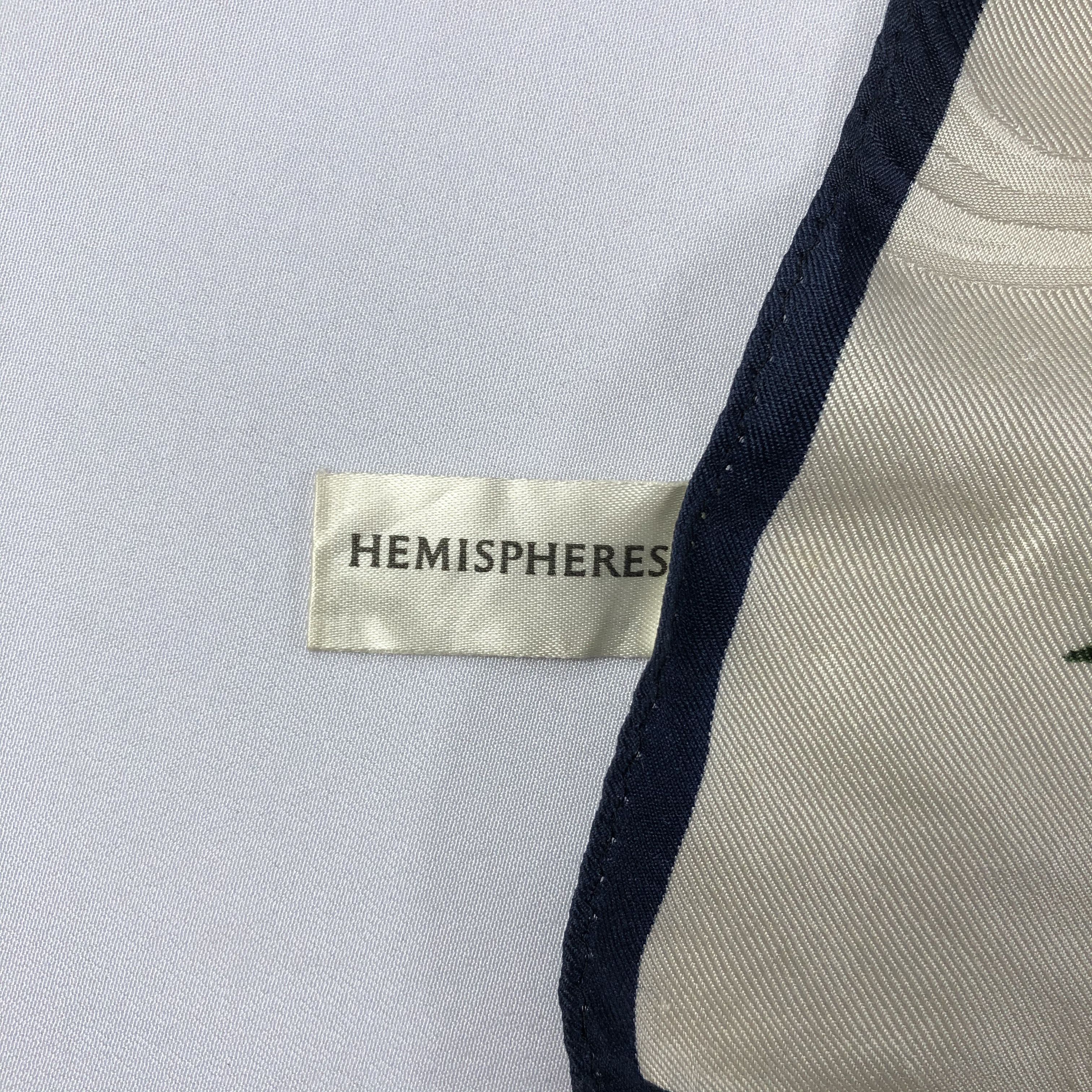 Vintage Vintage Hemispheres Silk Scarf Size ONE SIZE - 5 Thumbnail