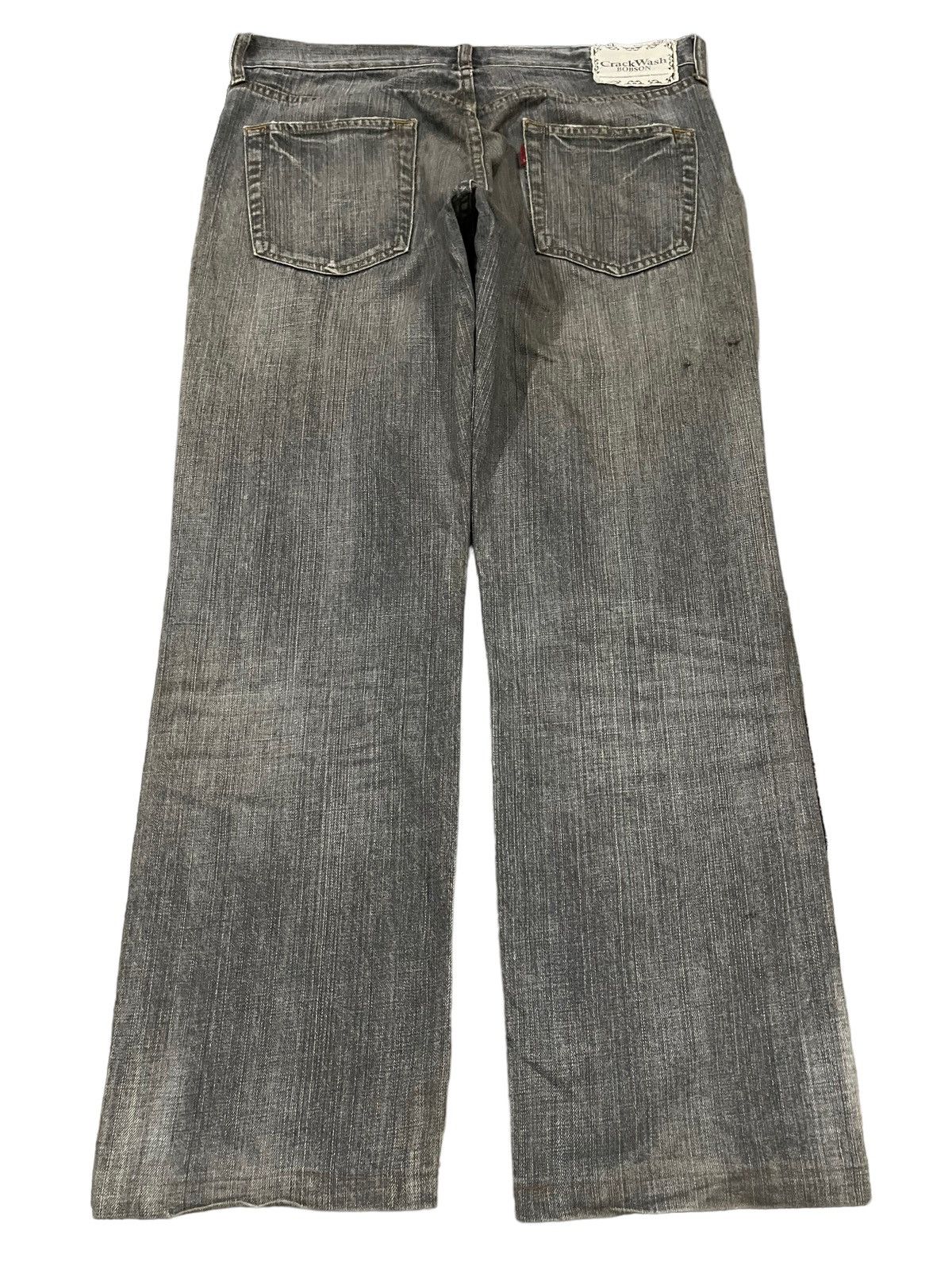 JNCO Vintage Japanese Brand Faded Wash Style Distress Loose Jeans Size US 34 / EU 50 - 2 Thumbnail