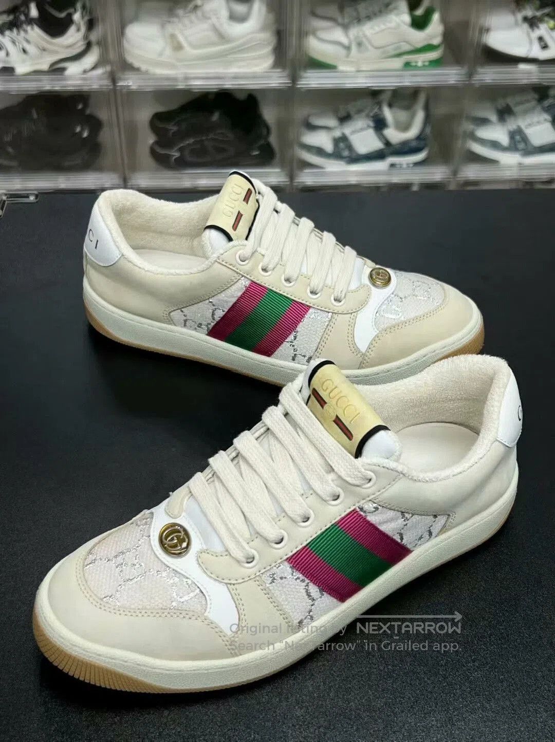 Gucci gucci screener sneakers in beige color. Size US 6.5 / EU 39-40 - 1 Thumbnail
