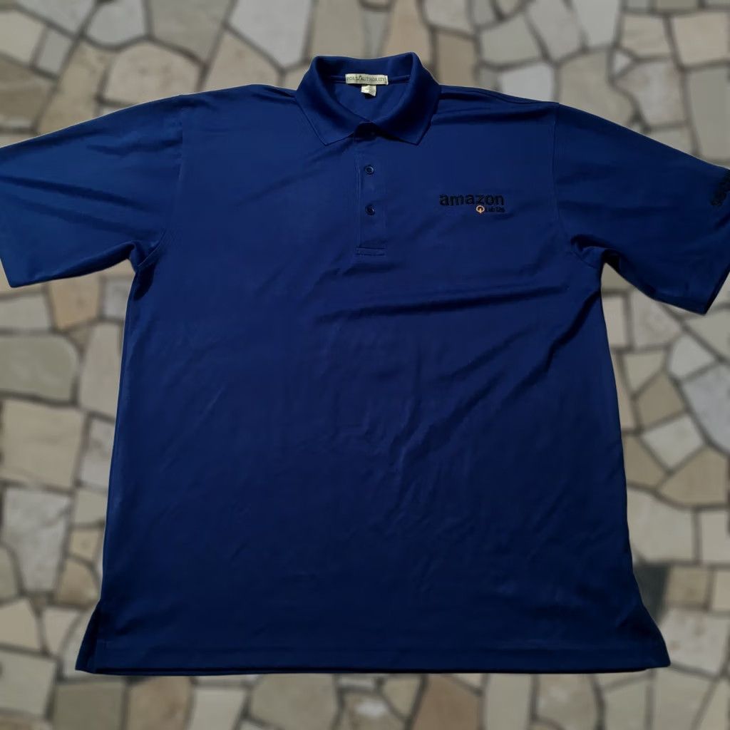 Port Authority Port Authority Navy Blue Polo Shirt - Size L - Short Sleeve - Security Logo - Uniform Active Polo - Men Size US L / EU 52-54 / 3 - 1 Thumbnail