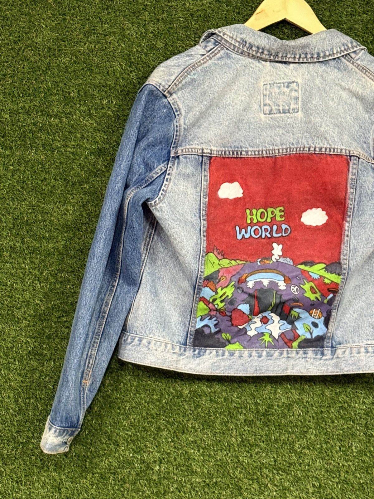 Abercrombie & Fitch Custom Paint Abercombie Fitch Denim Jean Jacket Medium Size M / US 6-8 / IT 42-44 - 2 Thumbnail