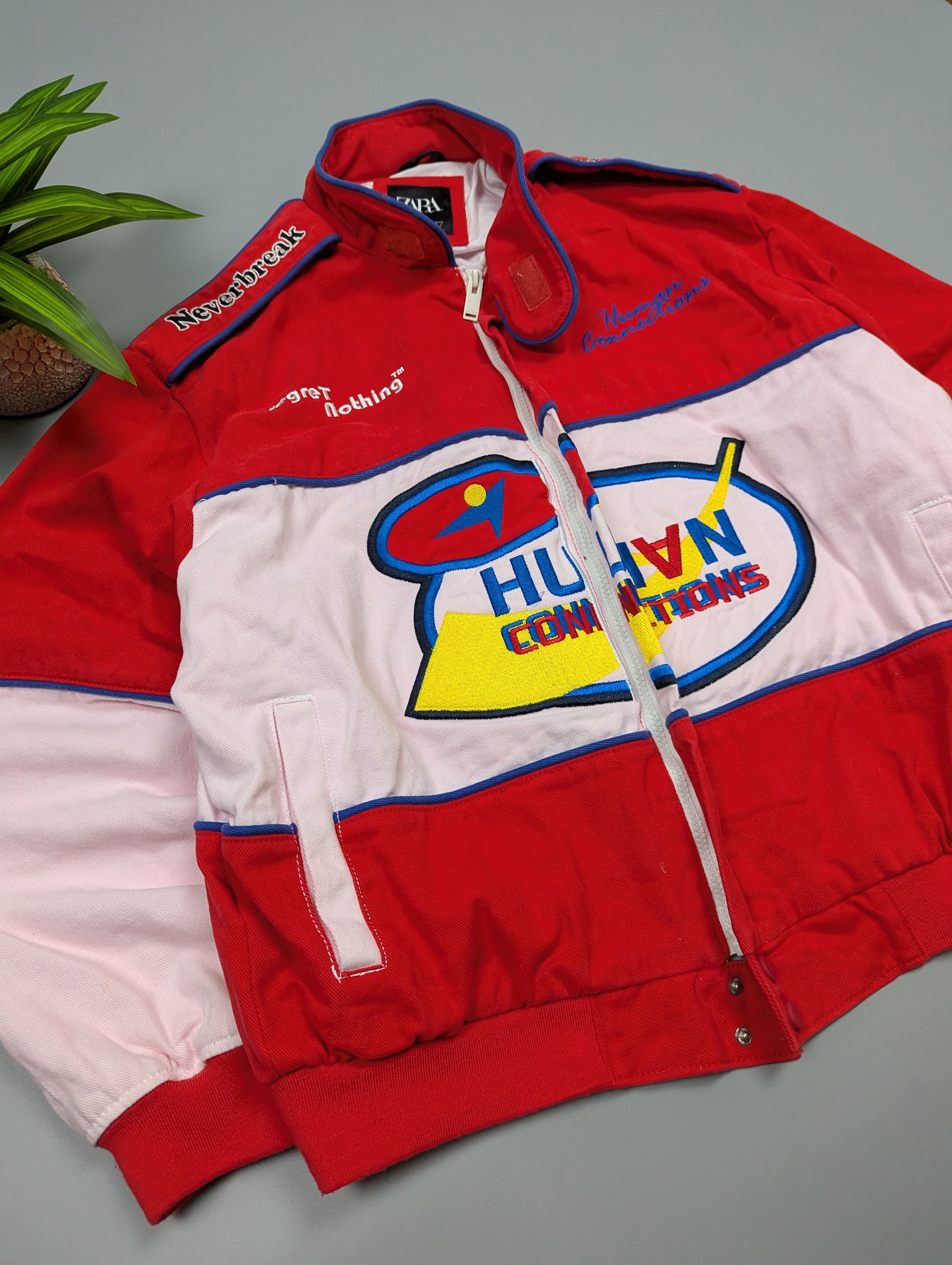 Zara Vintage Zara Racing F1 Nascar Jacket Retro Cotton Bomber Size US L / EU 52-54 / 3 - 7 Thumbnail