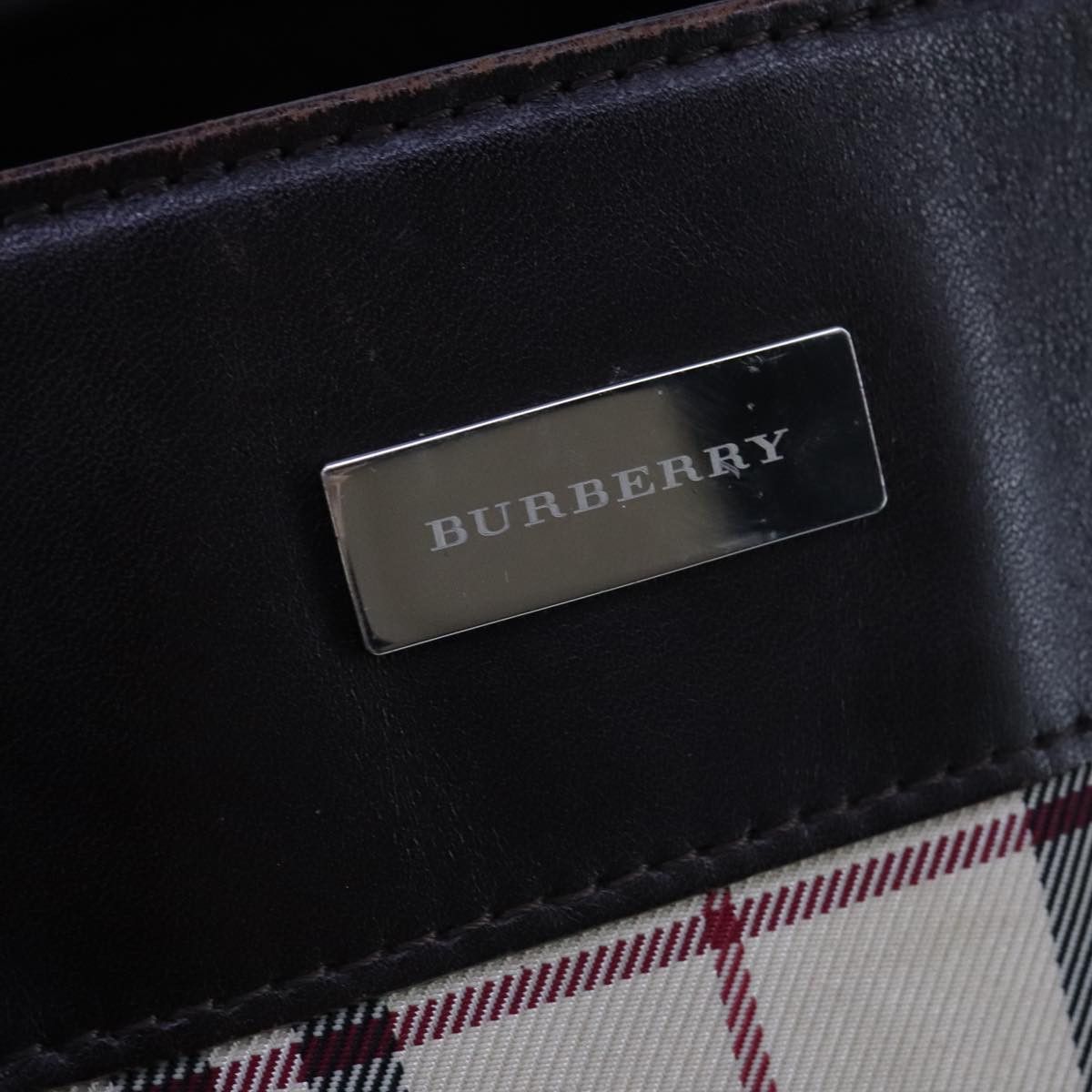 Burberry Burberry Nova Check Hand Bag Canvas Leather Beige Brown Size ONE SIZE - 14 Thumbnail