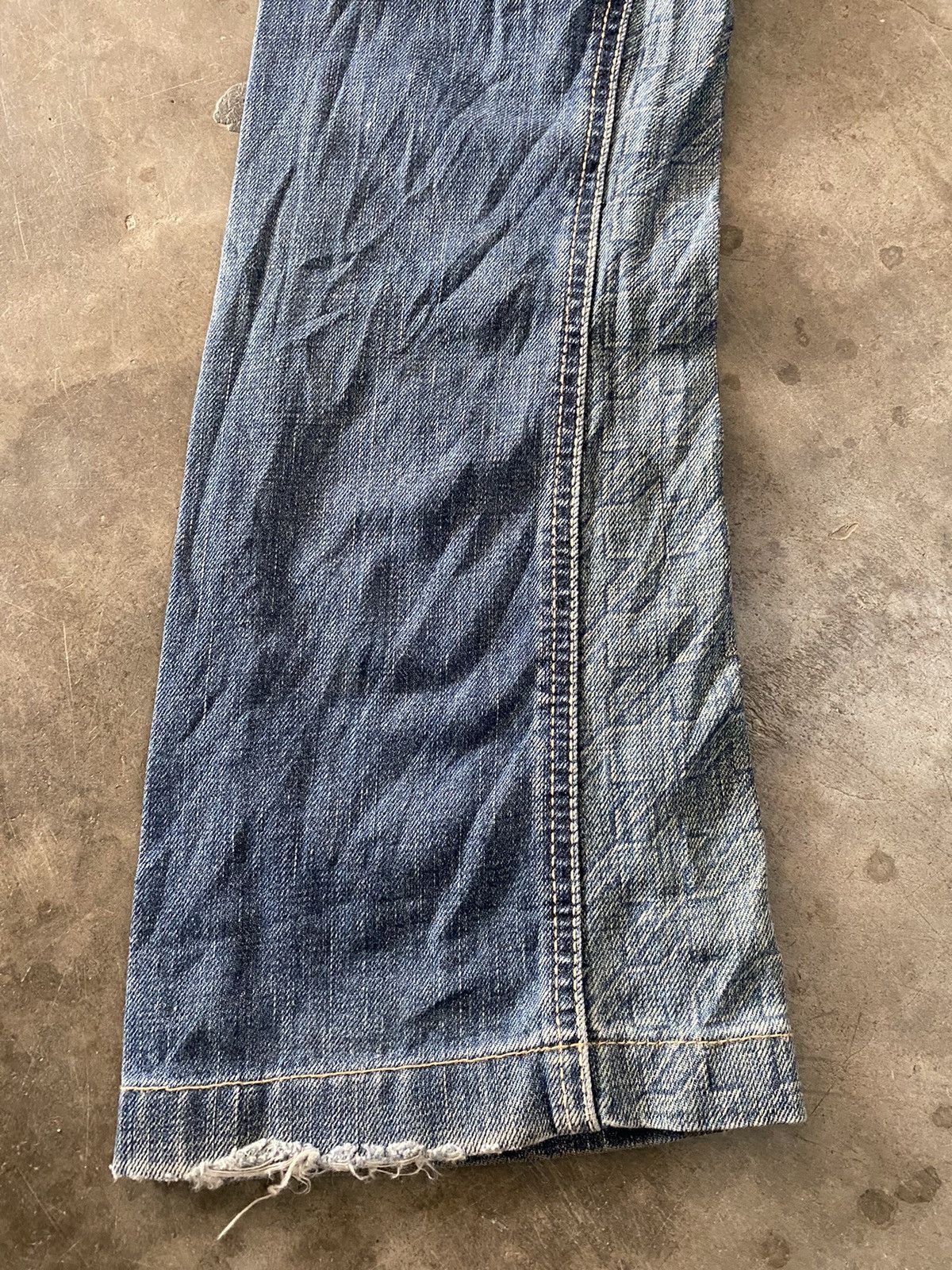 Japanese Brand × Mizra Jeans Kyoto Flare Jeans Mizra Manju Chrysanthemum Pattern Houndstooth Size US 30 / EU 46 - 10 Thumbnail