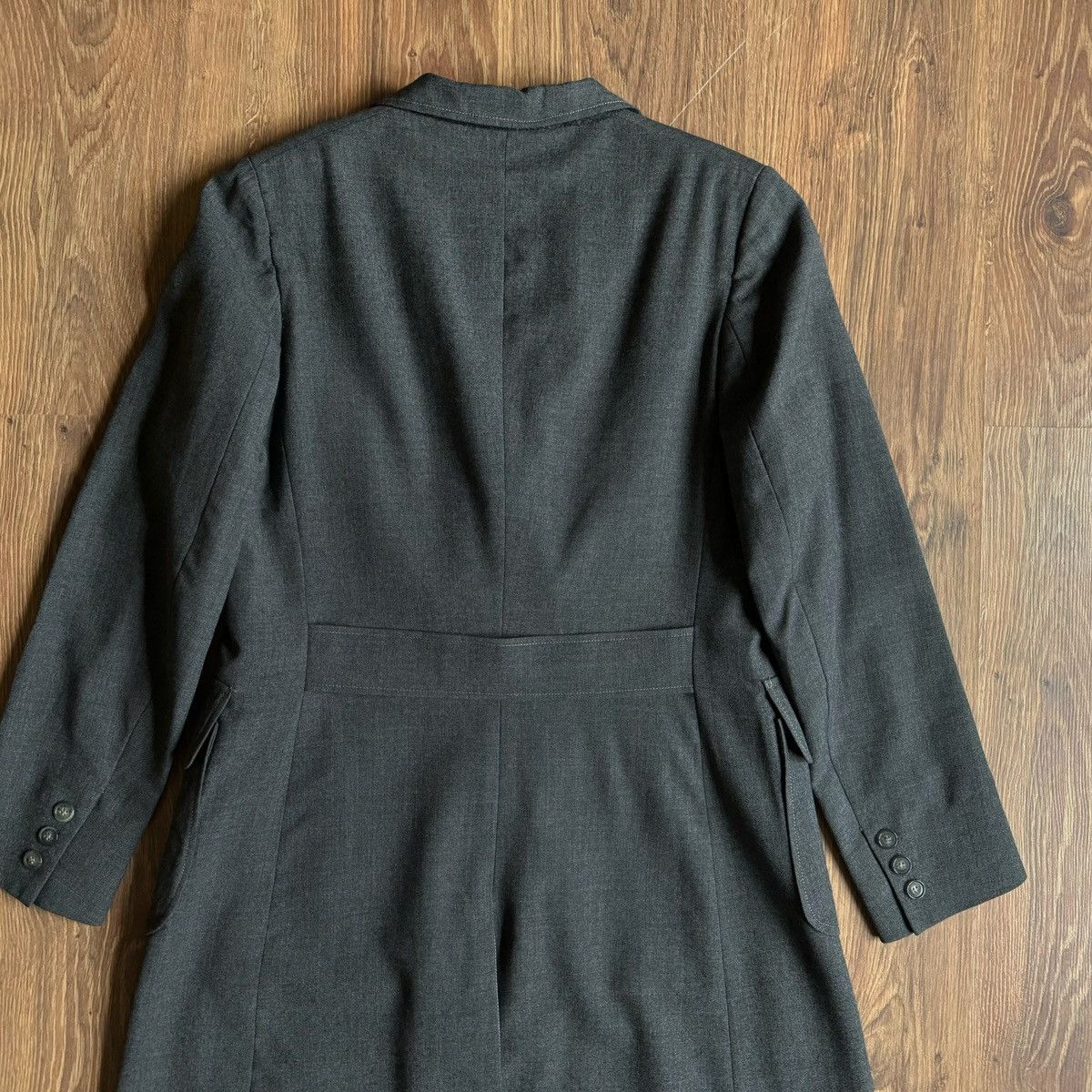 Burberry Vintage Burberry’s Burberry Wool Coat Grey Women’s 90s 80s Size M / US 6-8 / IT 42-44 - 5 Thumbnail