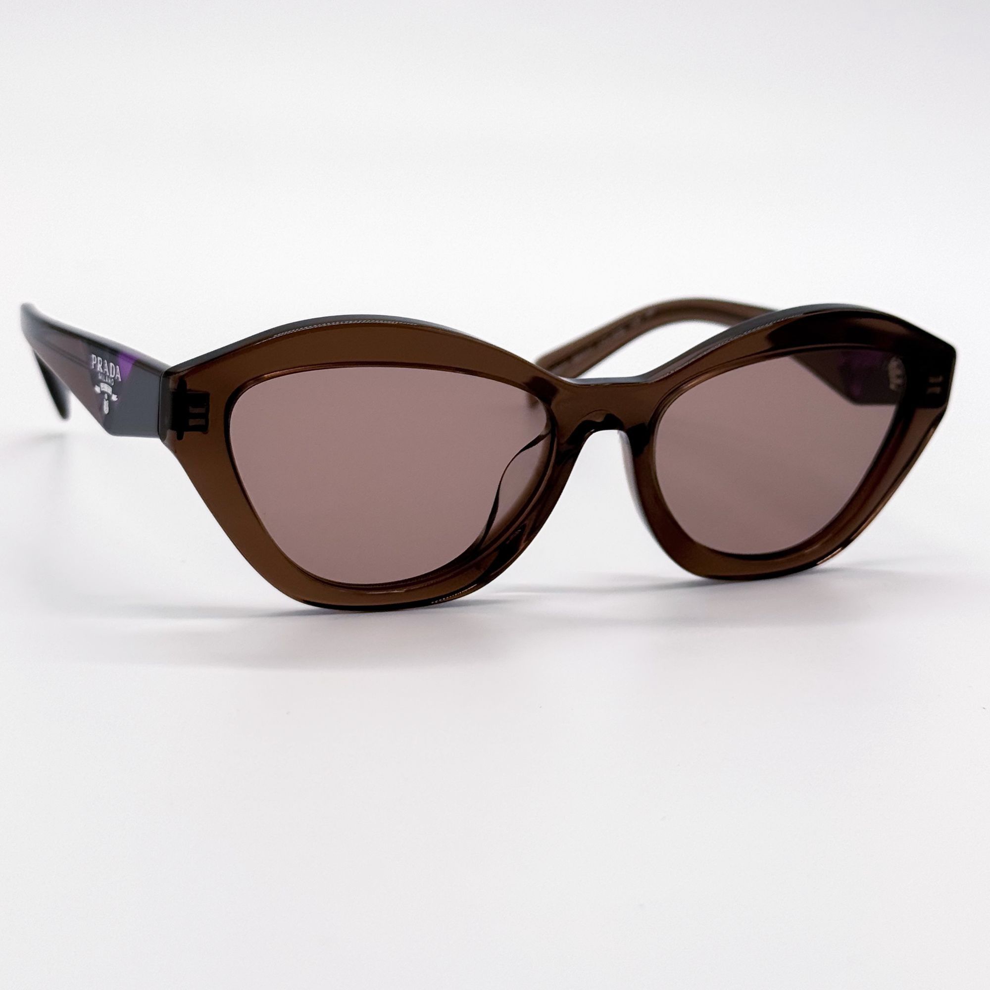 Prada NEW PRADA SUNGLASSES PRA02SF 17O60B BROWN WOMEN Size ONE SIZE - 4 Thumbnail