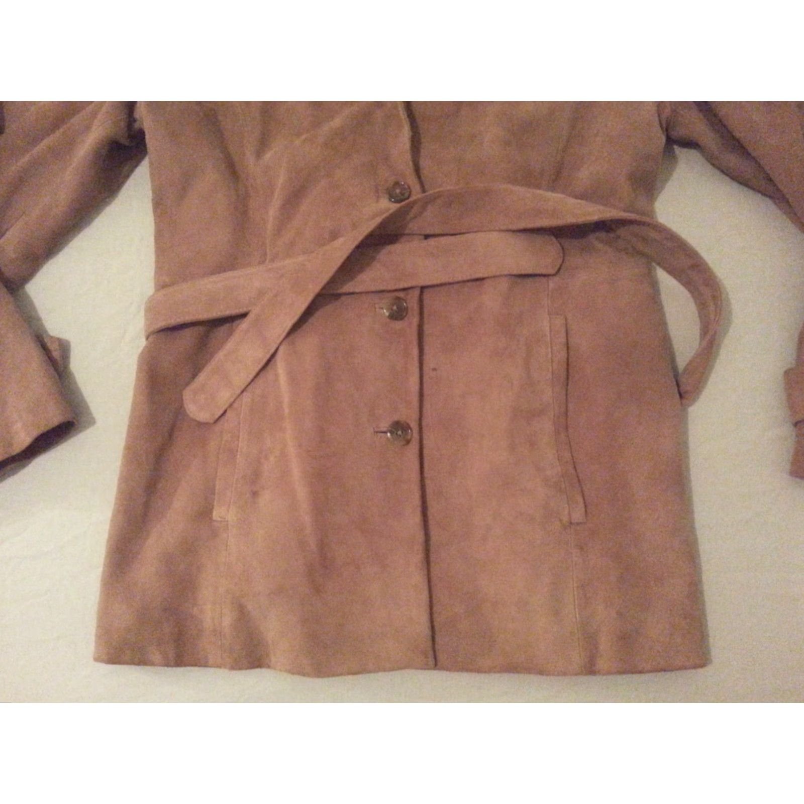 Brooks Brothers VINTAGE Brooks Brothers Leather Coat Jacket 14 Womens Brown Leather Coat Womens Brooks Brothers Coat 14 Size Regular Long Sleeve Women Mens Girls Size XL / US 12-14 / IT 48-50 - 4 Thumbnail