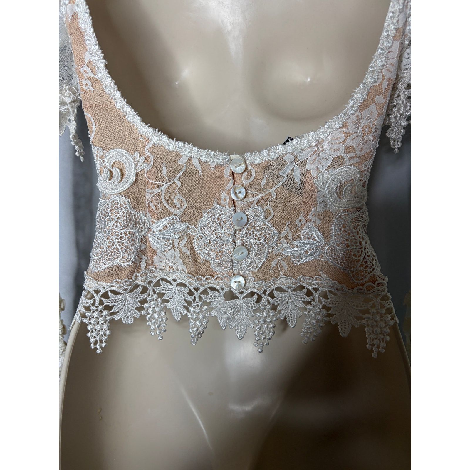 Other Cappalli Alia French Chantilly lace collage Victorian blouse Size XS / US 0-2 / IT 36-38 - 10 Thumbnail