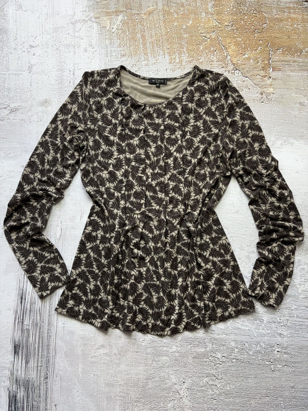 Etro Etro Italian vintage long sleeve top Size M / US 6-8 / IT 42-44 - 1 Thumbnail