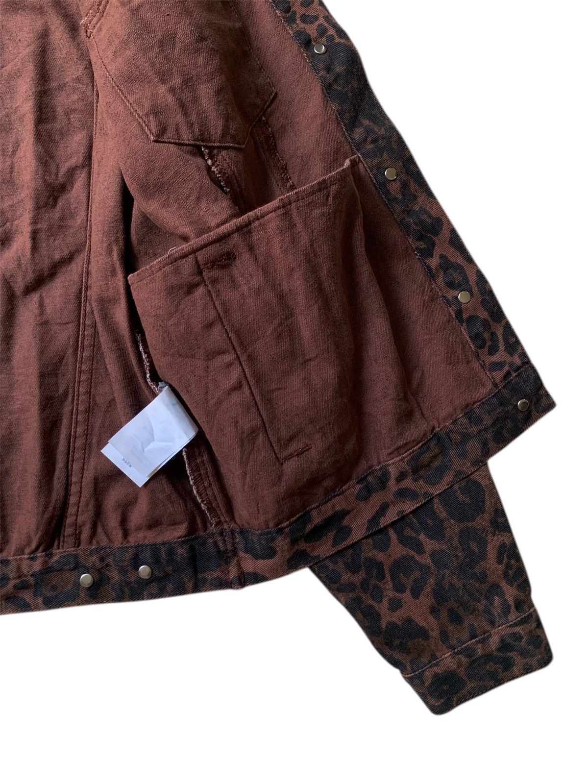 Japanese Brand IMVELY Leopard type 3 with 4 pocket inside Size L / US 10 / IT 46 - 6 Thumbnail