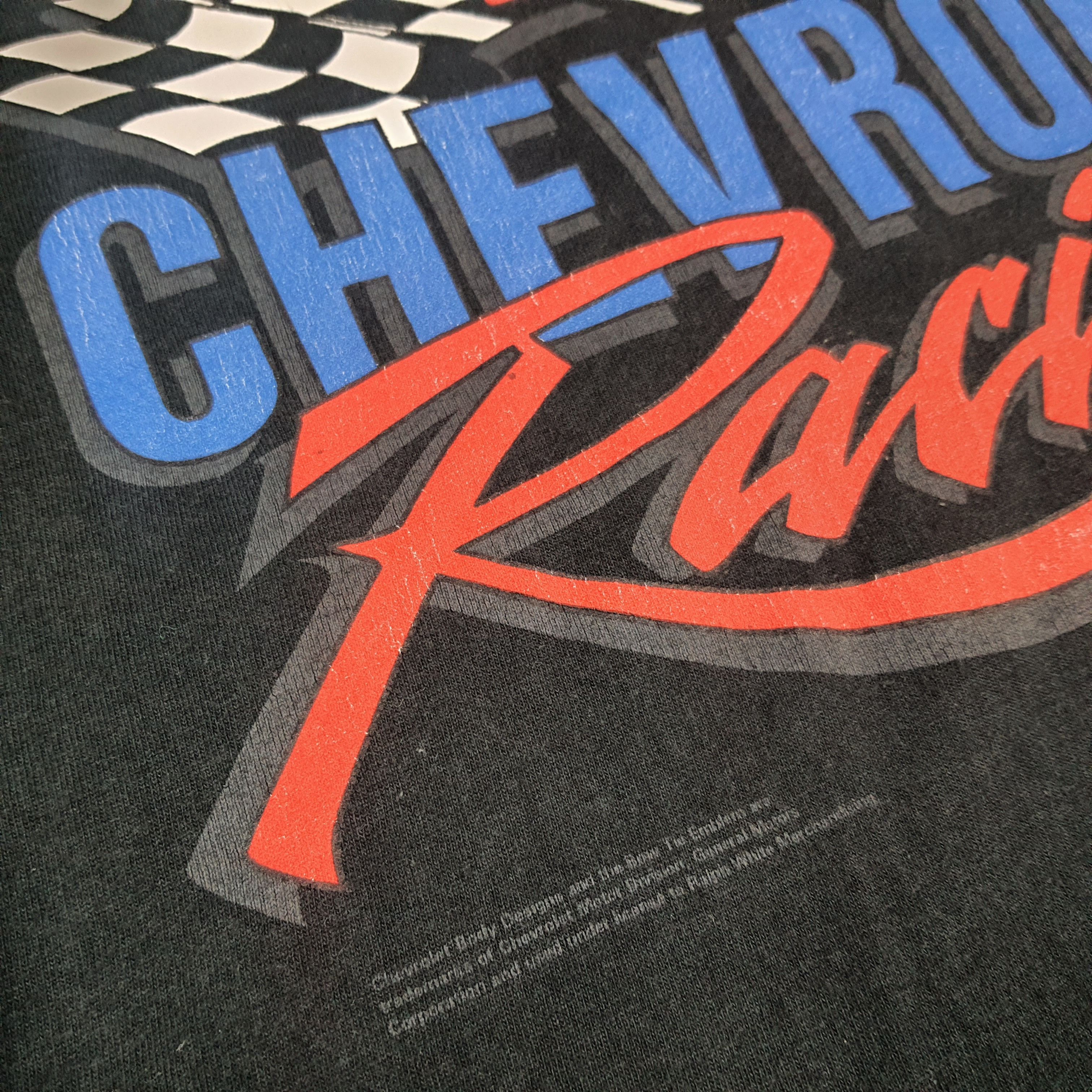 Fruit Of The Loom Vintage 90s Chevrolet Racing Single Stitch Tshirt C285N26 Size US M / EU 48-50 / 2 - 3 Thumbnail