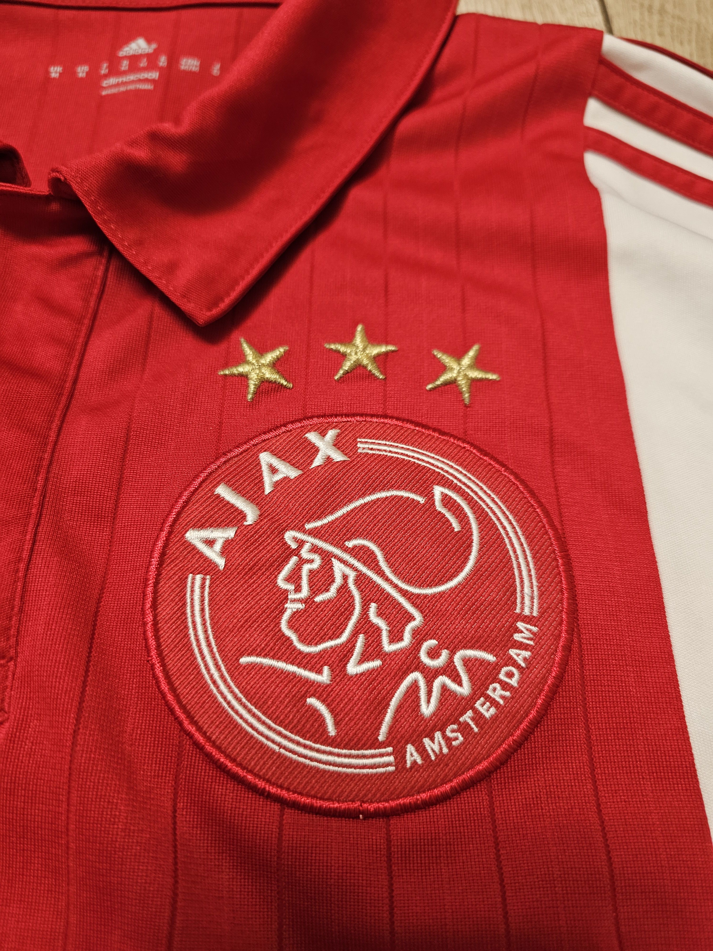 Adidas AJAX AMSTERDAM 2014 2015 HOME FOOTBALL SHIRT SOCCER JERSEY Size US M / EU 48-50 / 2 - 4 Thumbnail