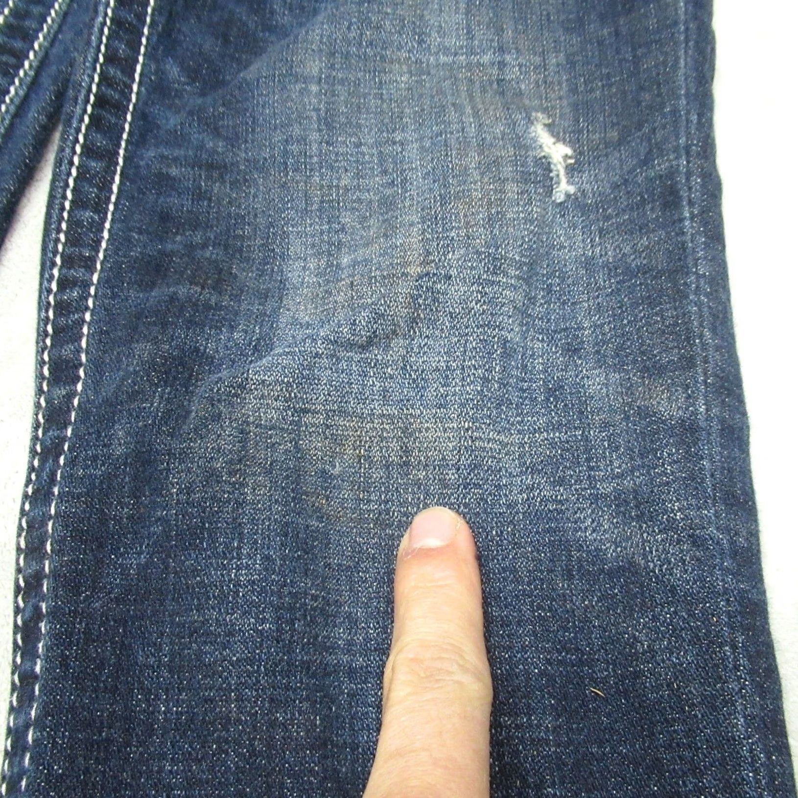 Miss Me Miss Me Jeans Women 29 Dark Wash Signature Skinny Distressed Denim Casual 30x30 Size 29" - 3 Thumbnail