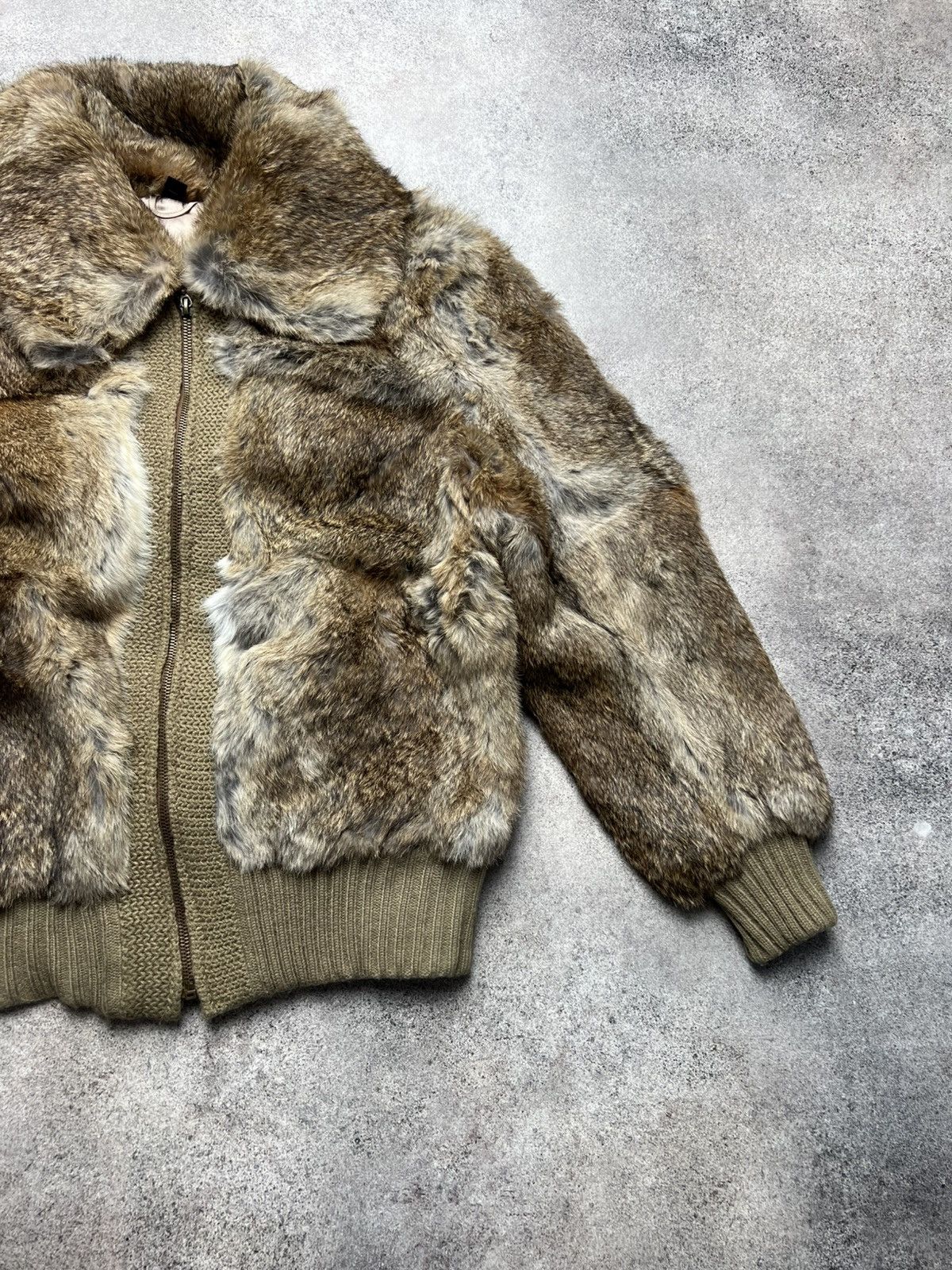 Vintage Vintage 90s cropped fur bomber jacket Size S / US 4 / IT 40 - 3 Thumbnail
