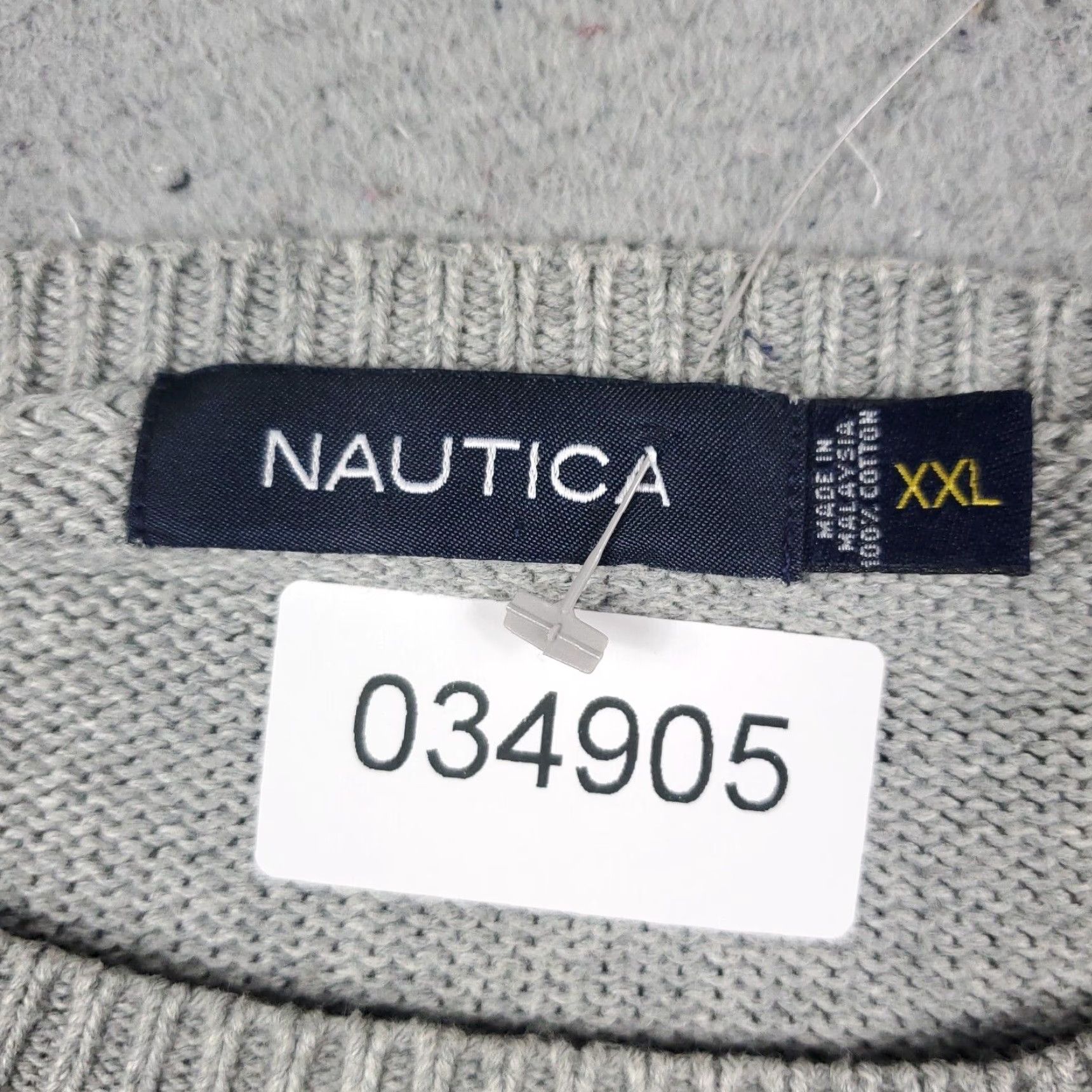 Nautica VINTAGE Nautica Sweater Mens Size 2XL Pullover Casual Knit Crew Neck Solid Gray Winter Fall Shirt Size US XXL / EU 58 / 5 - 8 Thumbnail