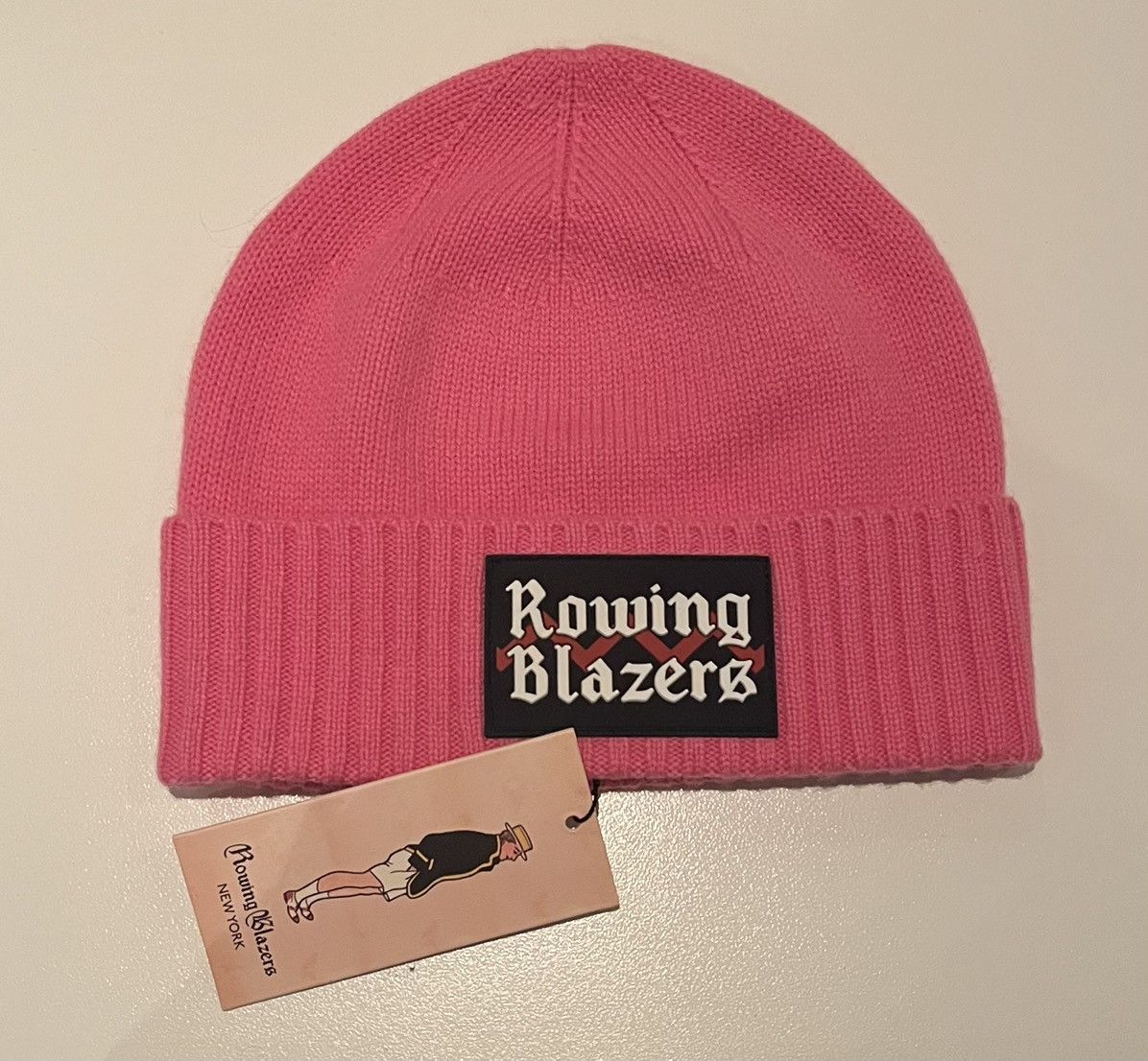 Rowing Blazers Pink Cashmere Beanie