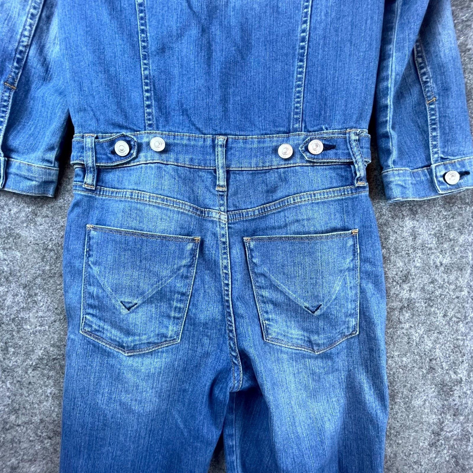 Hudson Hudson Coverall Jumpsuit Small Denim Holly Flare Flight Suit Size 27" / US 4 / IT 40 - 3 Thumbnail