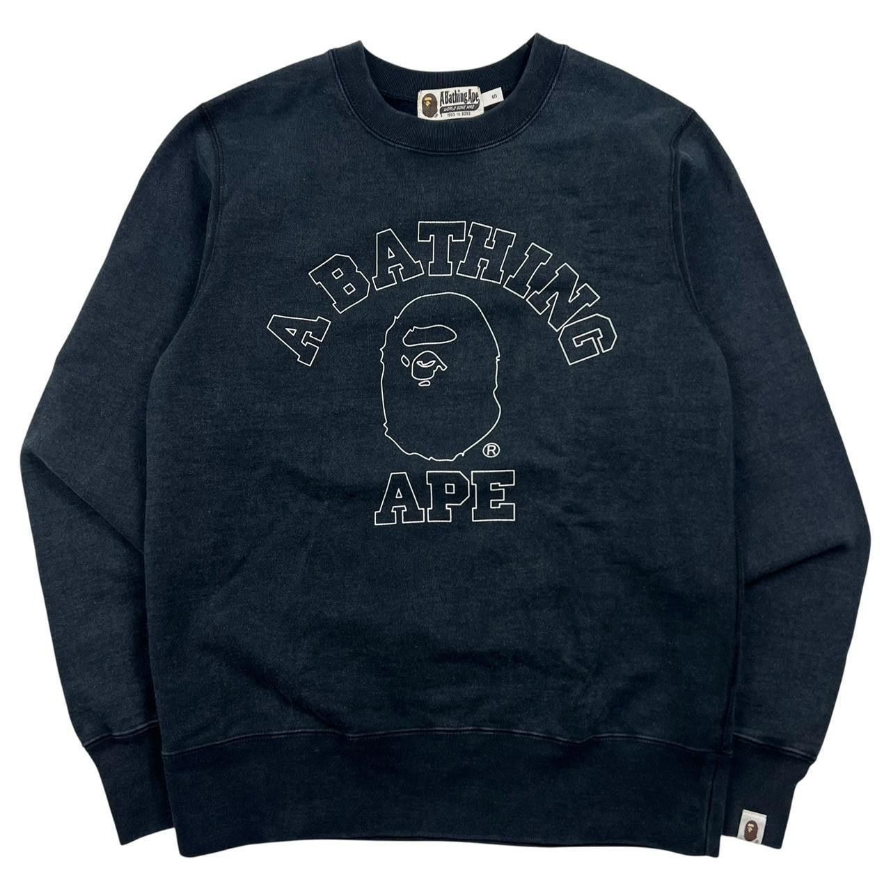 Bape Ape Head Sweatshirt Navy - Small