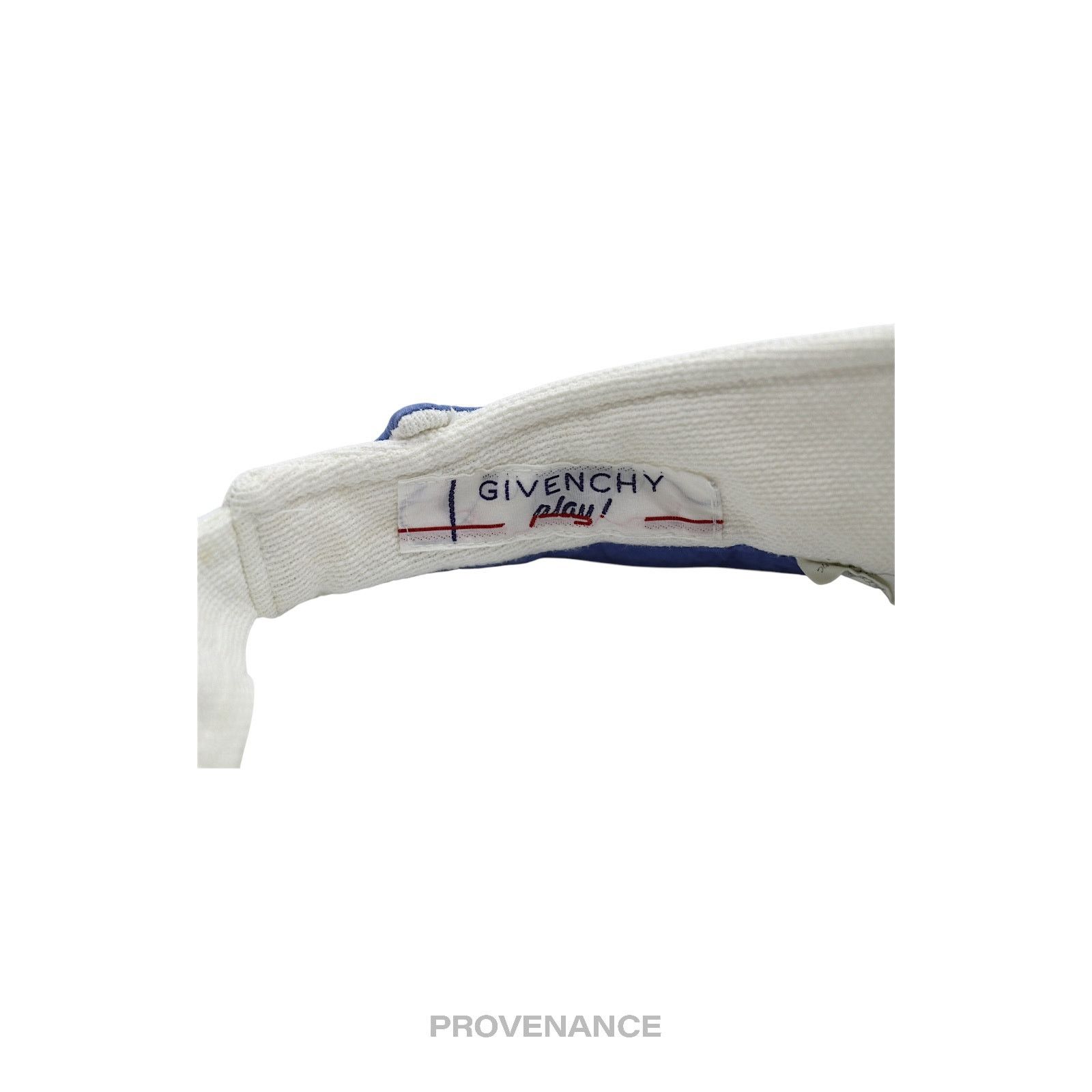 Givenchy 🔴 Givenchy Play Logo Embroidered Visor - White/Blue Size ONE SIZE - 9 Thumbnail