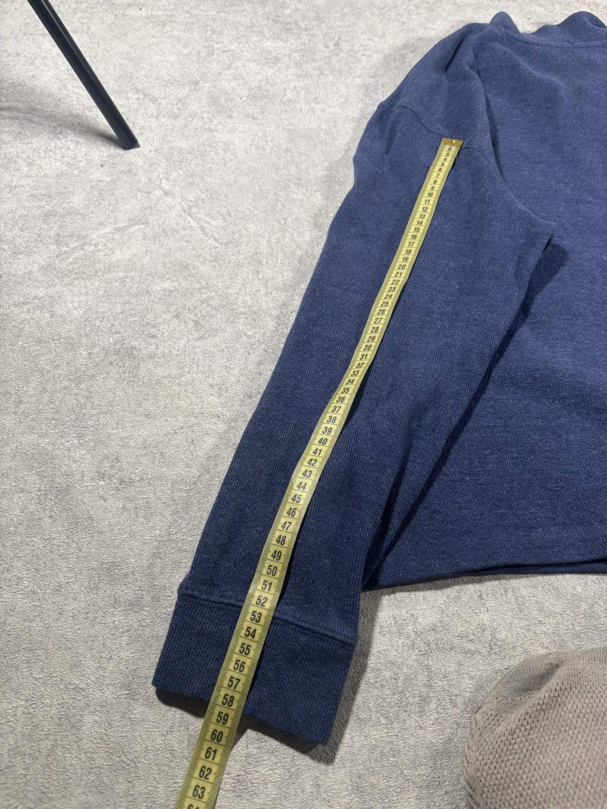 Polo Ralph Lauren Polo Ralph Lauren Vintage Navy Quarter-Zip Knit Sweatshirt Size US L / EU 52-54 / 3 - 9 Thumbnail