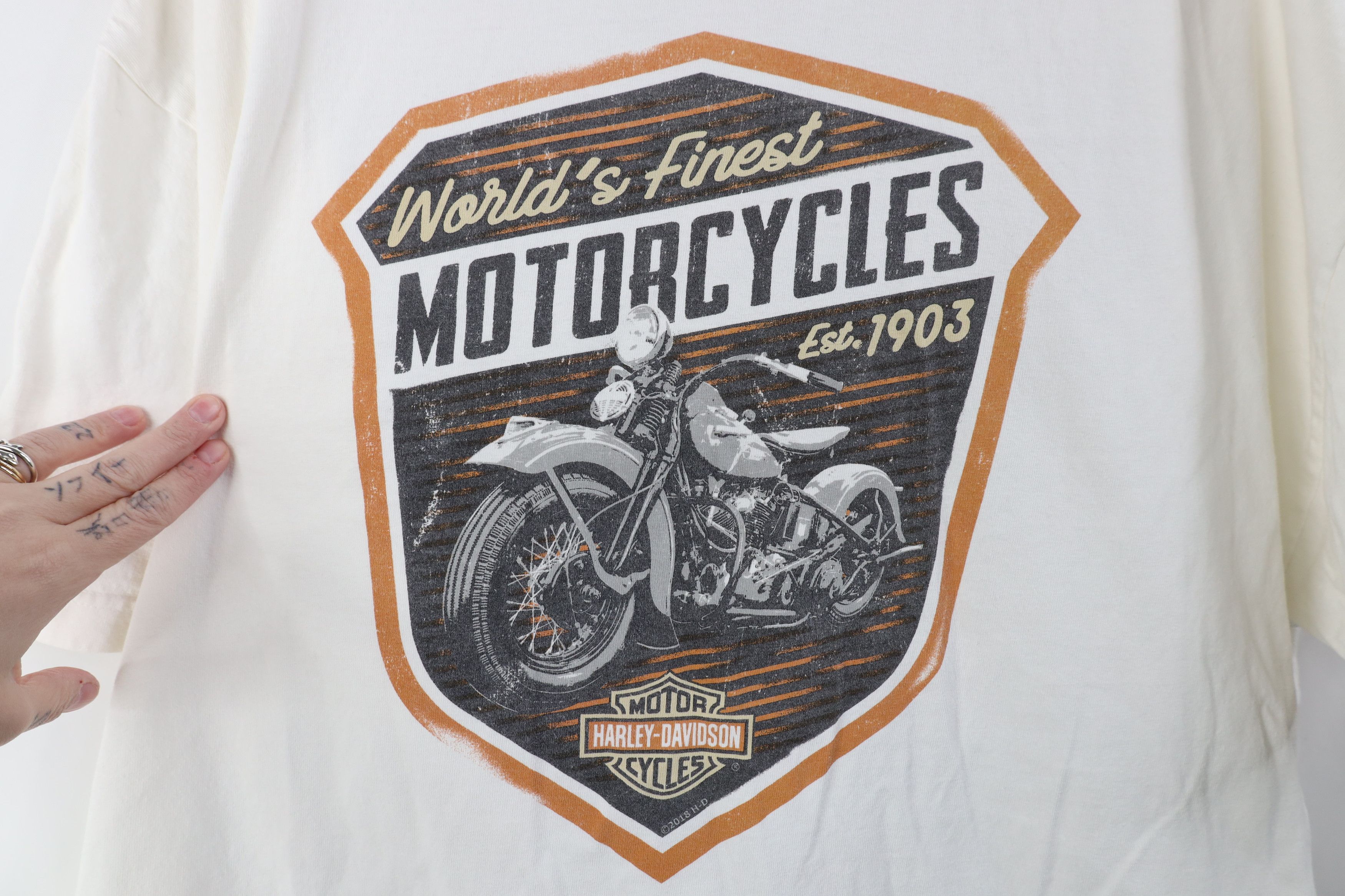 Harley Davidson Vintage Y2K Harley Davidson Big Boston Short Sleeve T-Shirt Size US XXL / EU 58 / 5 - 4 Thumbnail