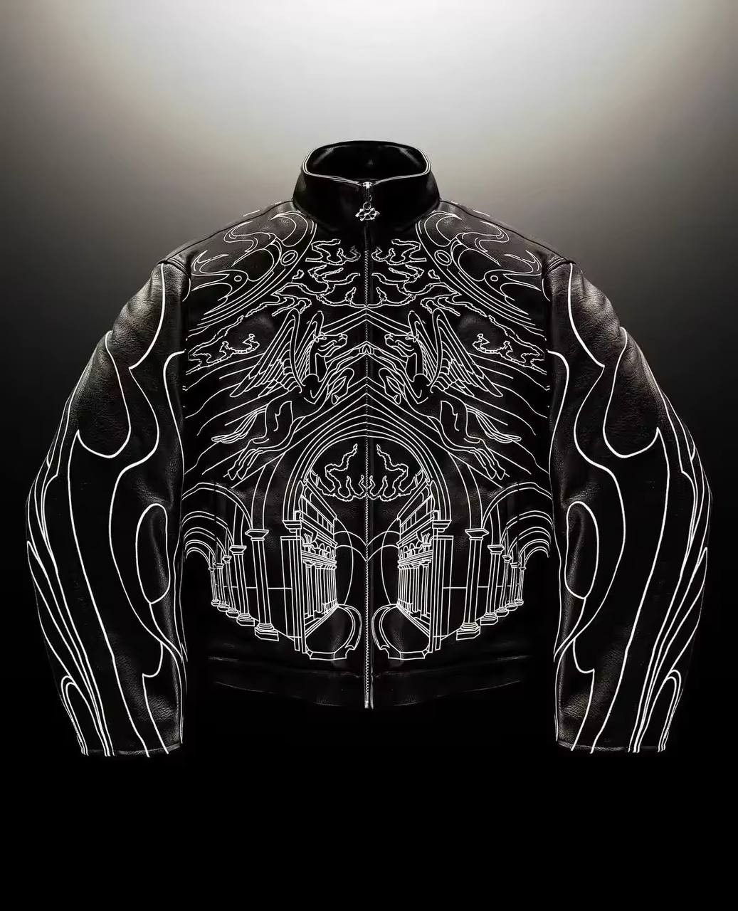 Japanese Brand × Vintage gothic faux leather jacket Size US L / EU 52-54 / 3 - 4 Thumbnail