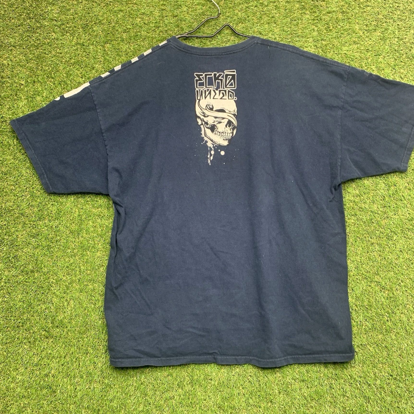 Ecko Unltd. Ecko Unltd. MMA Shirt Mens 2XL Blue Graphic Logo Monogram All Over Printed Tee Shirt Size US XXL / EU 58 / 5 - 2 Thumbnail