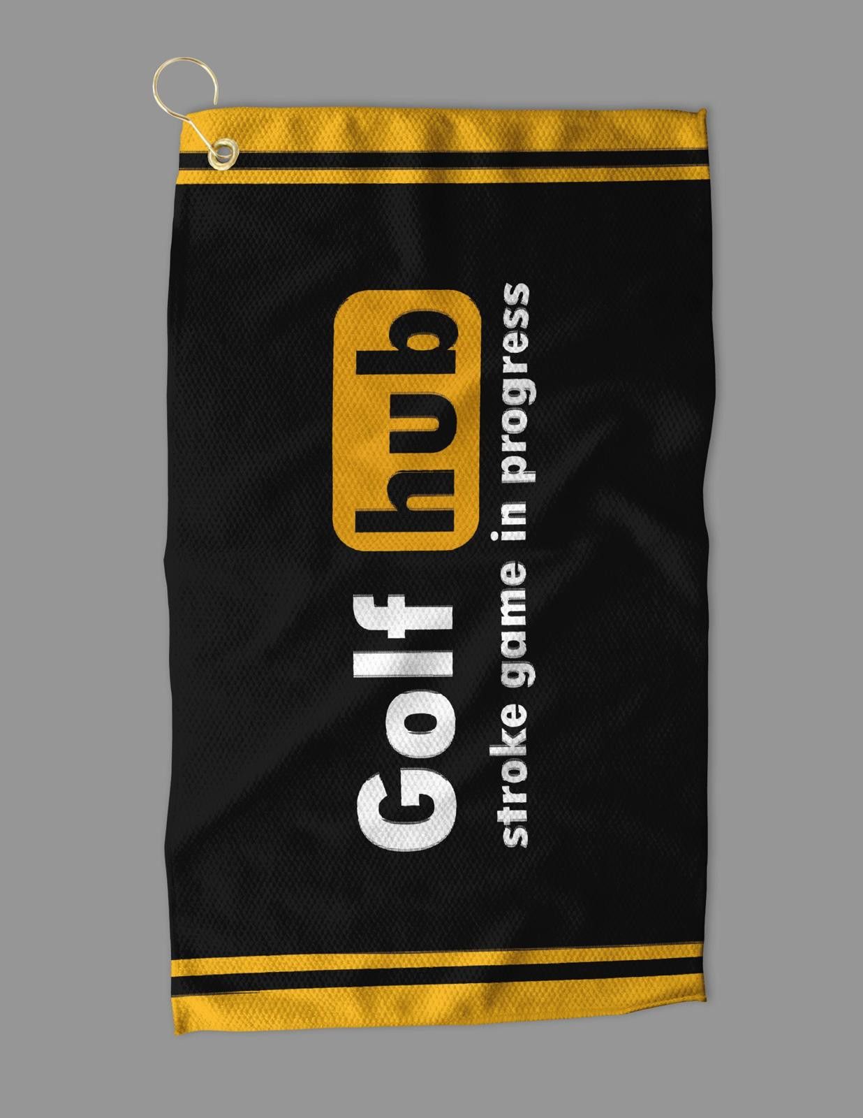 Designer Golf Hub Towel "Stroke Game in Progress" Humorous Dad Gift Size ONE SIZE - 2 Thumbnail