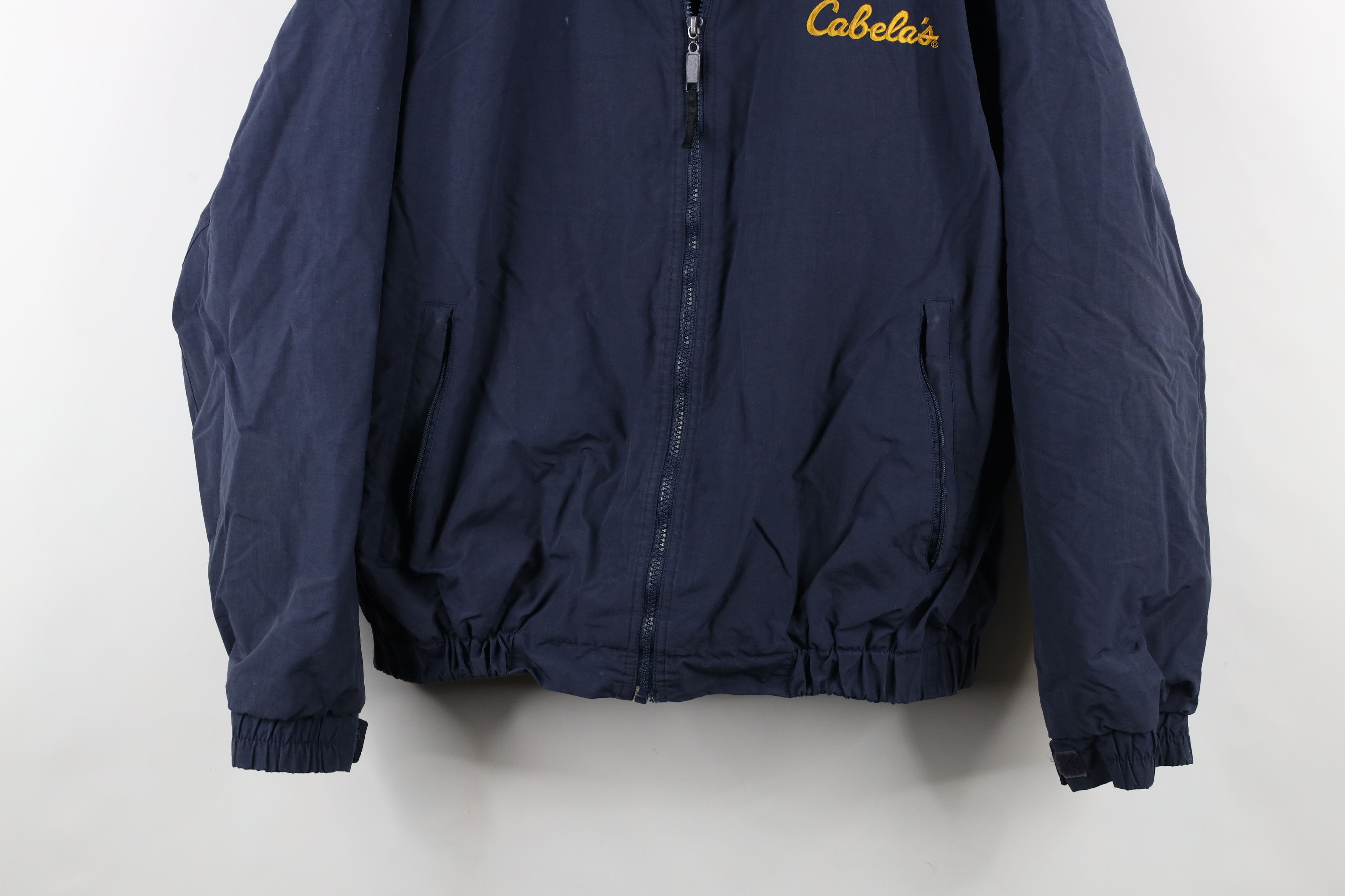 Cabelas × Vintage Vintage 90s Cabelas Fleece Lined Full Zip Bomber Jacket Blue Size US XL / EU 56 / 4 - 3 Thumbnail