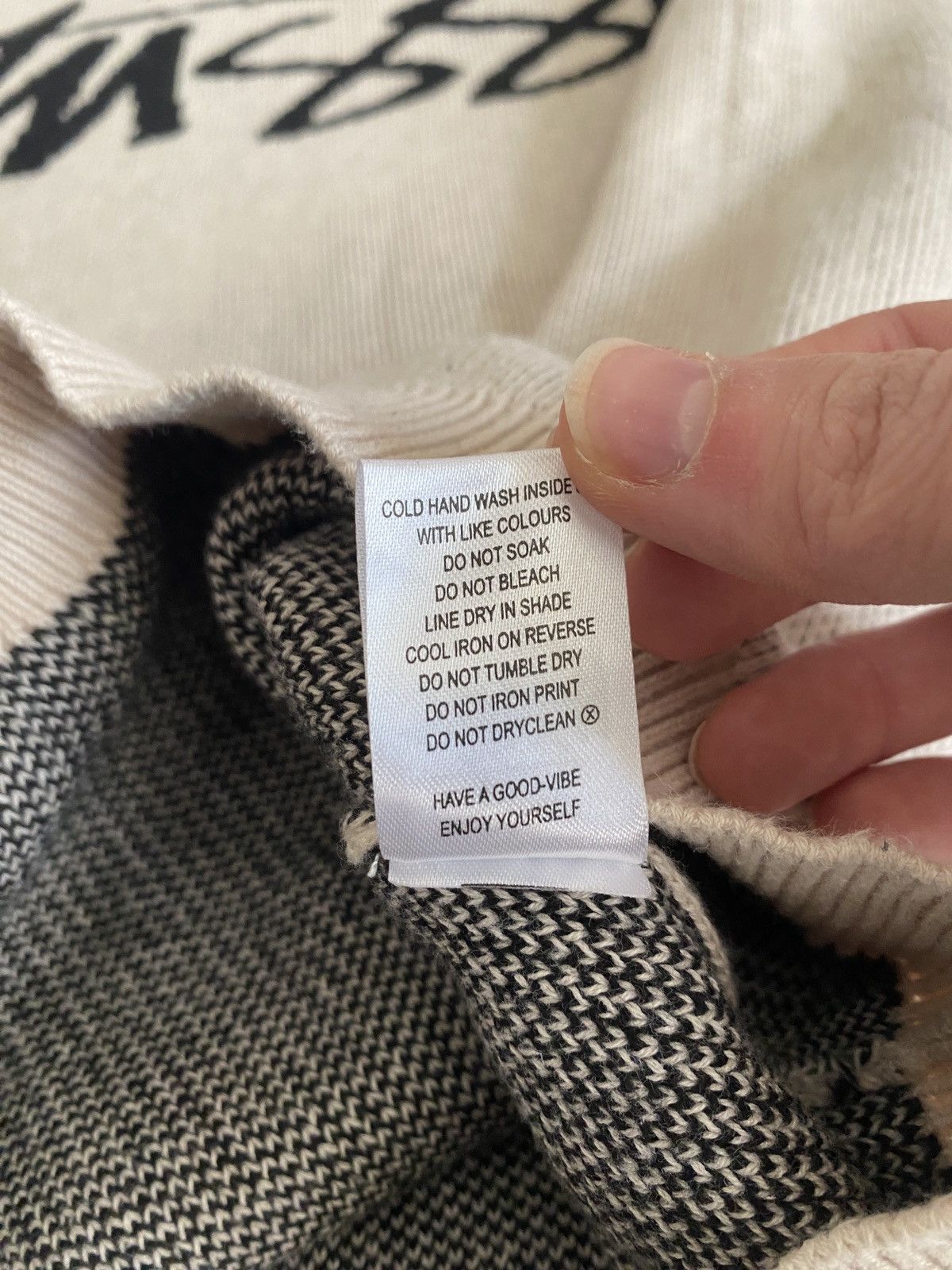 Stussy Stussy beige cream stock logo knit vest Size US M / EU 48-50 / 2 - 8 Thumbnail