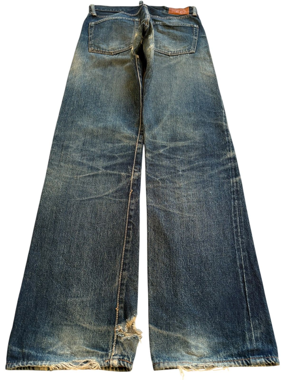 Japanese Brand Vintage Japanese Brand Selvedge Rusty Mud Wash Loose Jeans Size US 28 / EU 44 - 3 Thumbnail