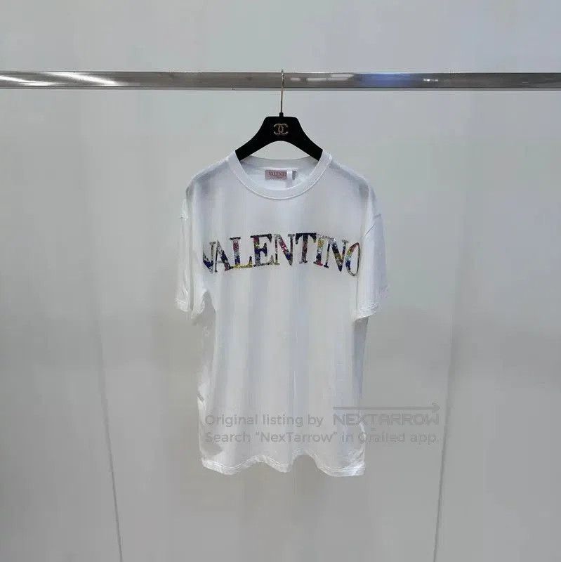 Valentino Valentino White Cotton T-Shirt for Women . Size M / US 6-8 / IT 42-44 - 1 Thumbnail