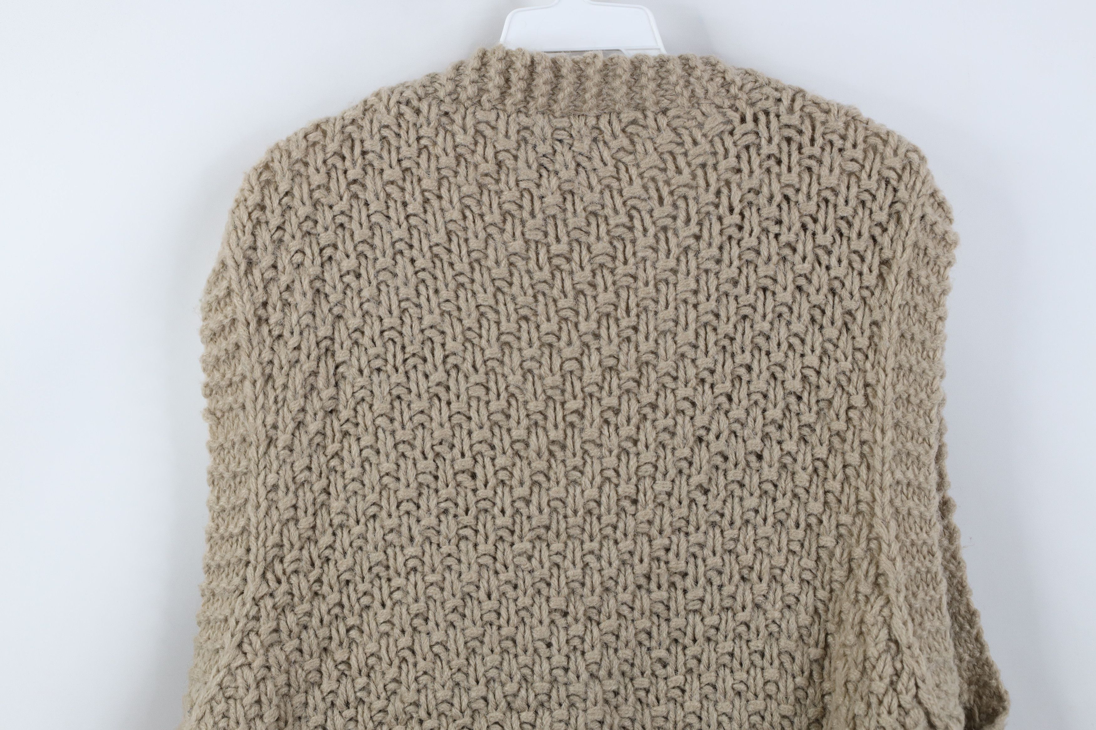 Vintage Vintage 70s Streetwear Crochet Fisherman Sweater Vest USA Size US XL / EU 56 / 4 - 9 Thumbnail