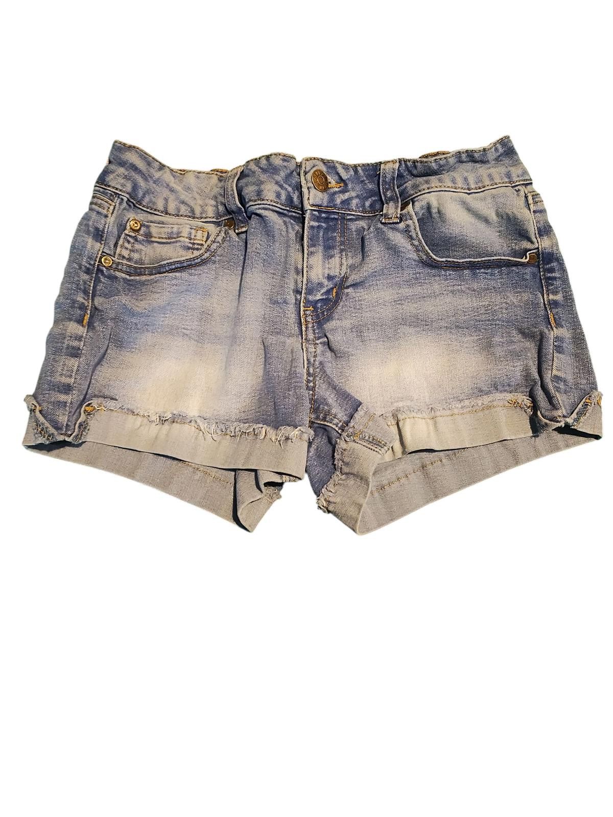 Unknown London Celebrity Pink Women's Light Wash Denim Shorts Size 5/27 Size 27" / US 4 / IT 40 - 1 Thumbnail