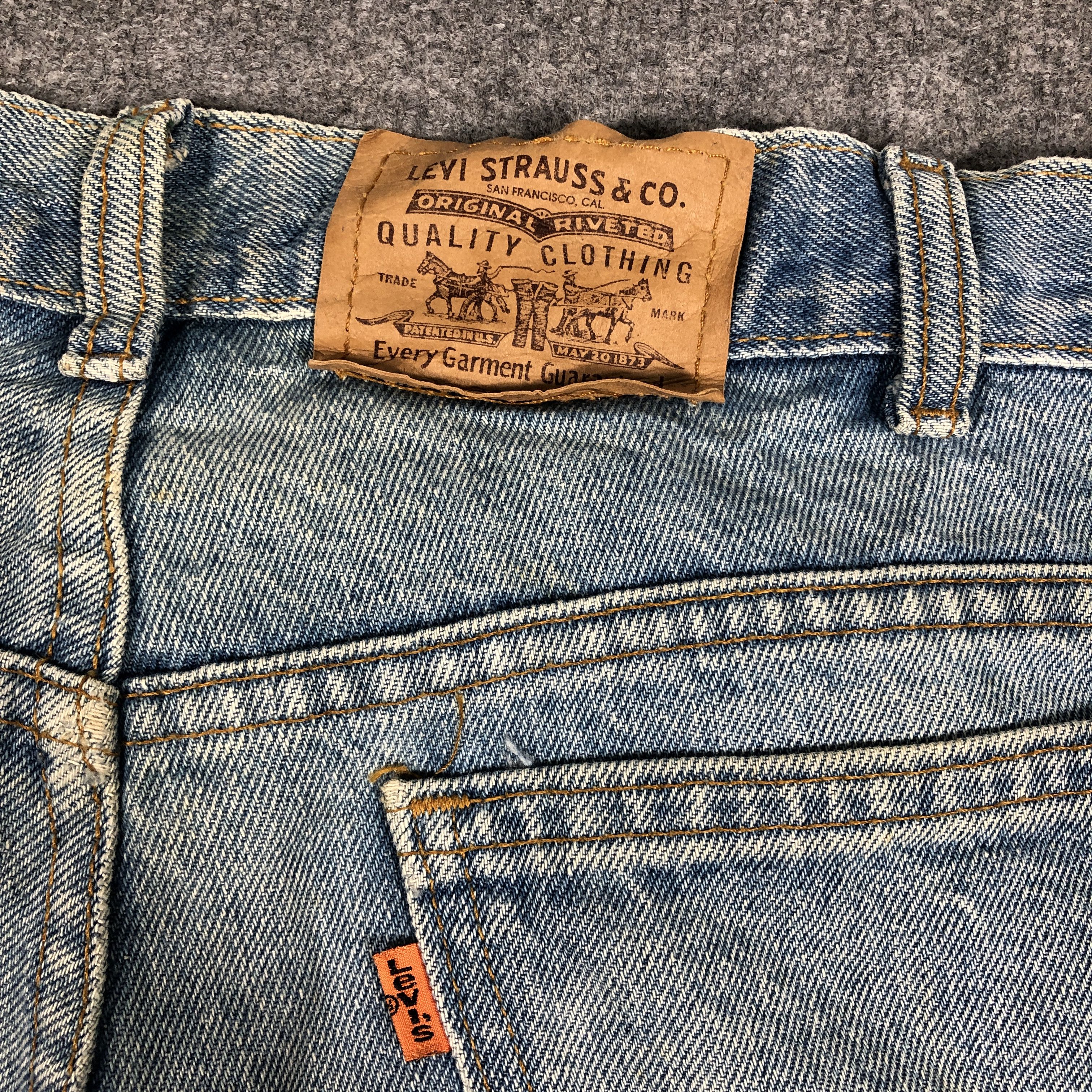 Levi's × Vintage 90s Vintage Levis Jeans Orange Tab L1019 Size US 38 / EU 54 - 8 Thumbnail