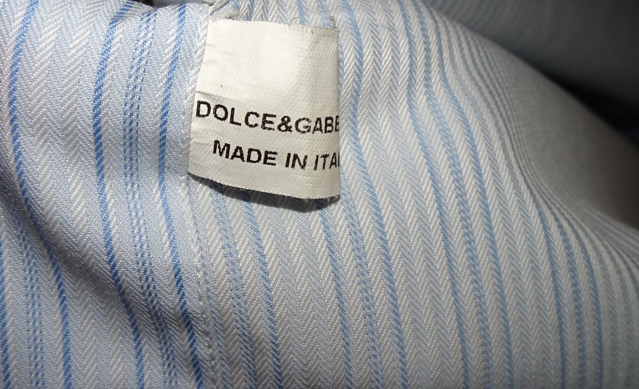 Dolce & Gabbana DOLCE&GABBANA STRIPPED COTTON SHIRT Size 48R - 5 Thumbnail