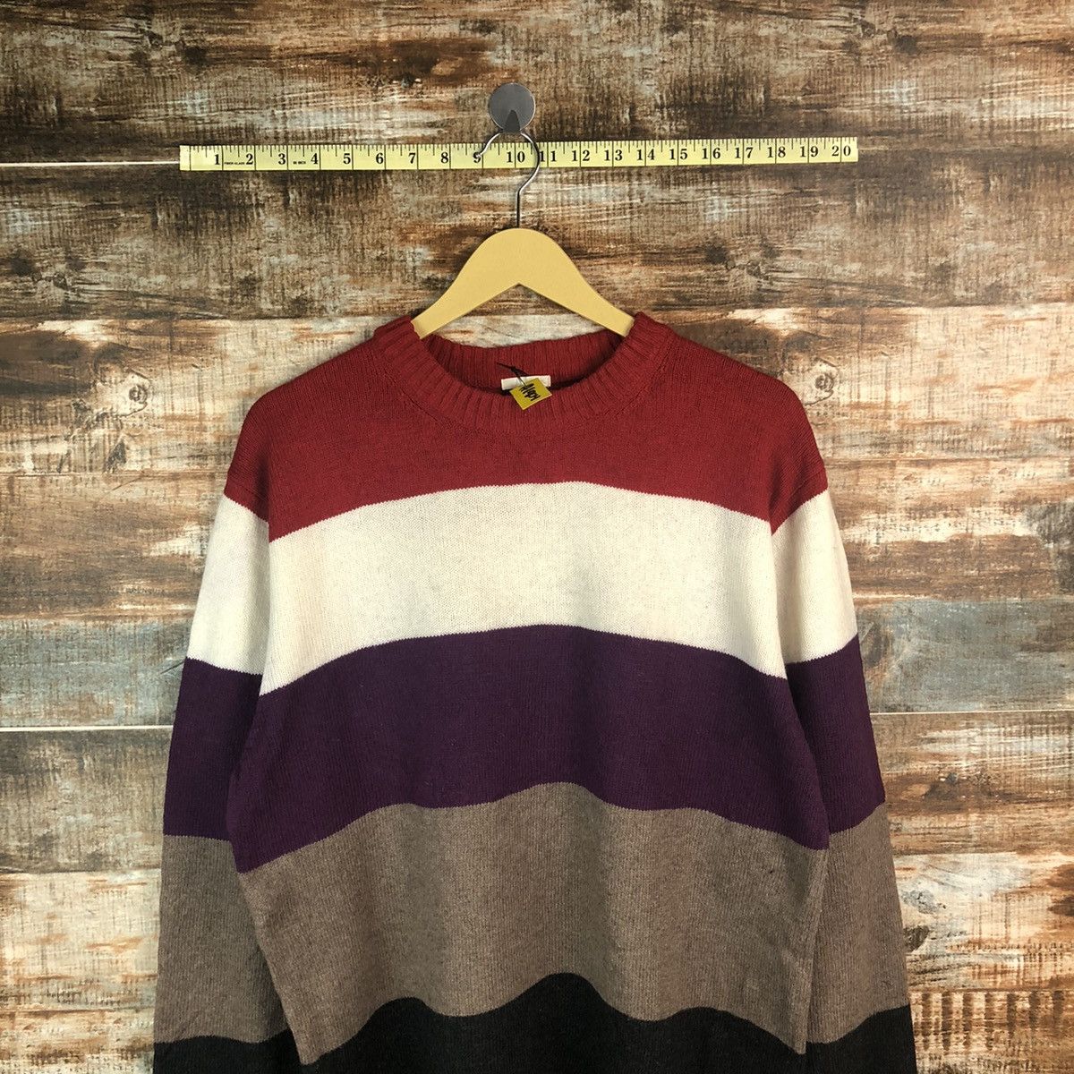 GU × OVER THE STRiPES GU Stripe Red Knitwear #A1903 Size US L / EU 52-54 / 3 - 2 Thumbnail