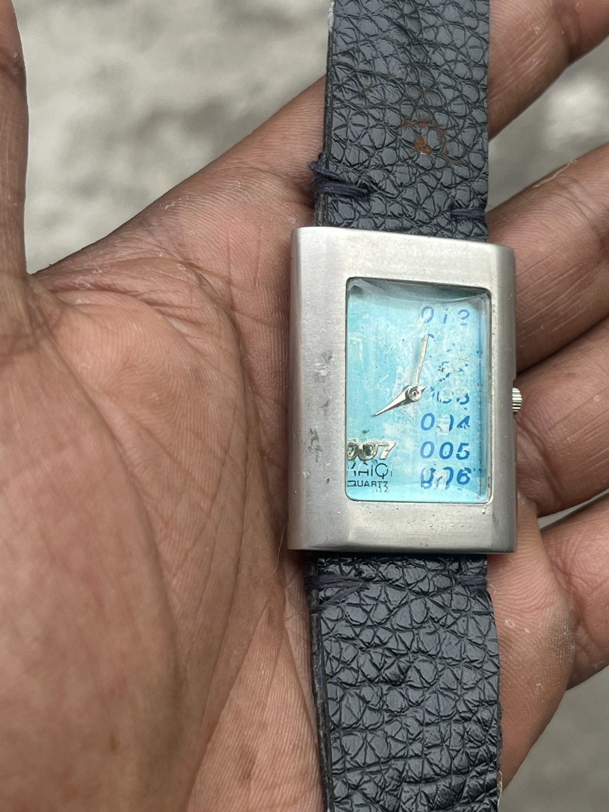 Vintage Vintage 007 Haiqi "James Bond" Tank Watch Blue Dial Y2K Size ONE SIZE - 4 Thumbnail